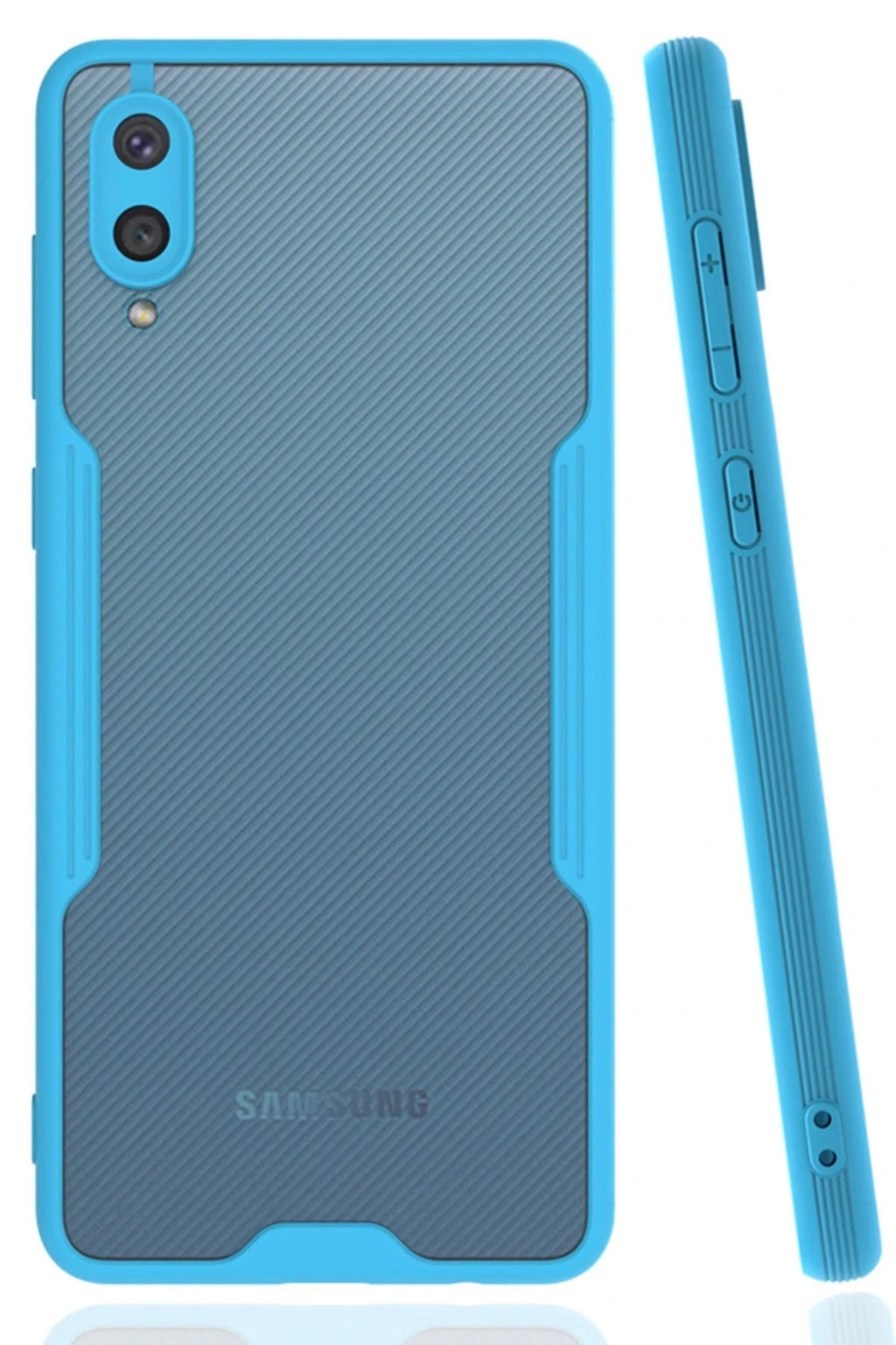 Mey İthalat® Samsung Galaxy A02 Kılıf Platin Silikon - Mavi