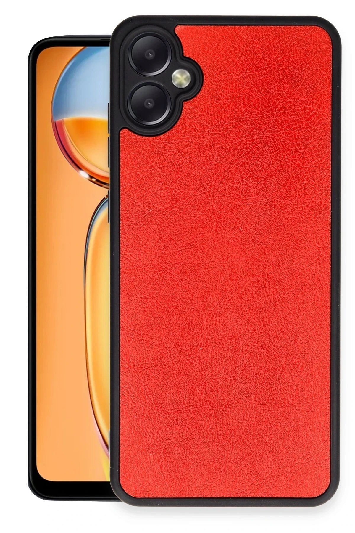 Mey İthalat® Samsung Galaxy A06 Kılıf Aras Deri Kapak - Kırmızı