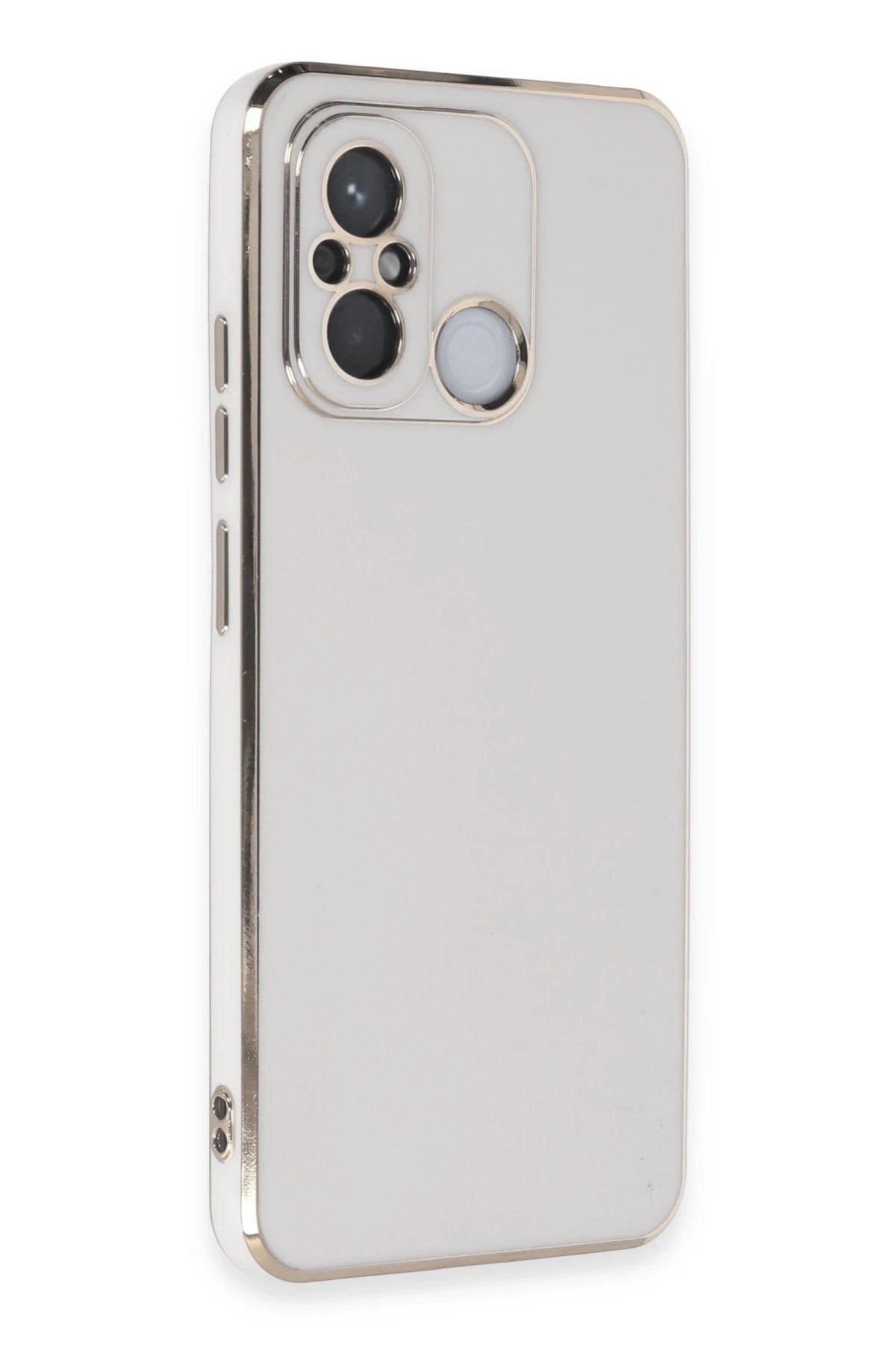 Mey İthalat® Redmi 12C Kılıf Volet Silikon - Beyaz
