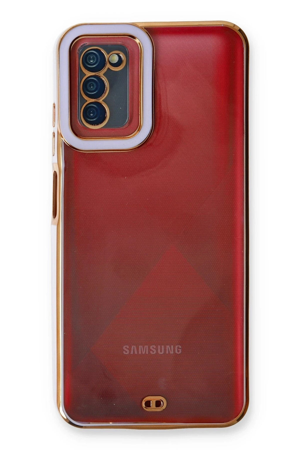 Mey İthalat® Samsung Galaxy A03S Kılıf Liva Lens Silikon - Lila