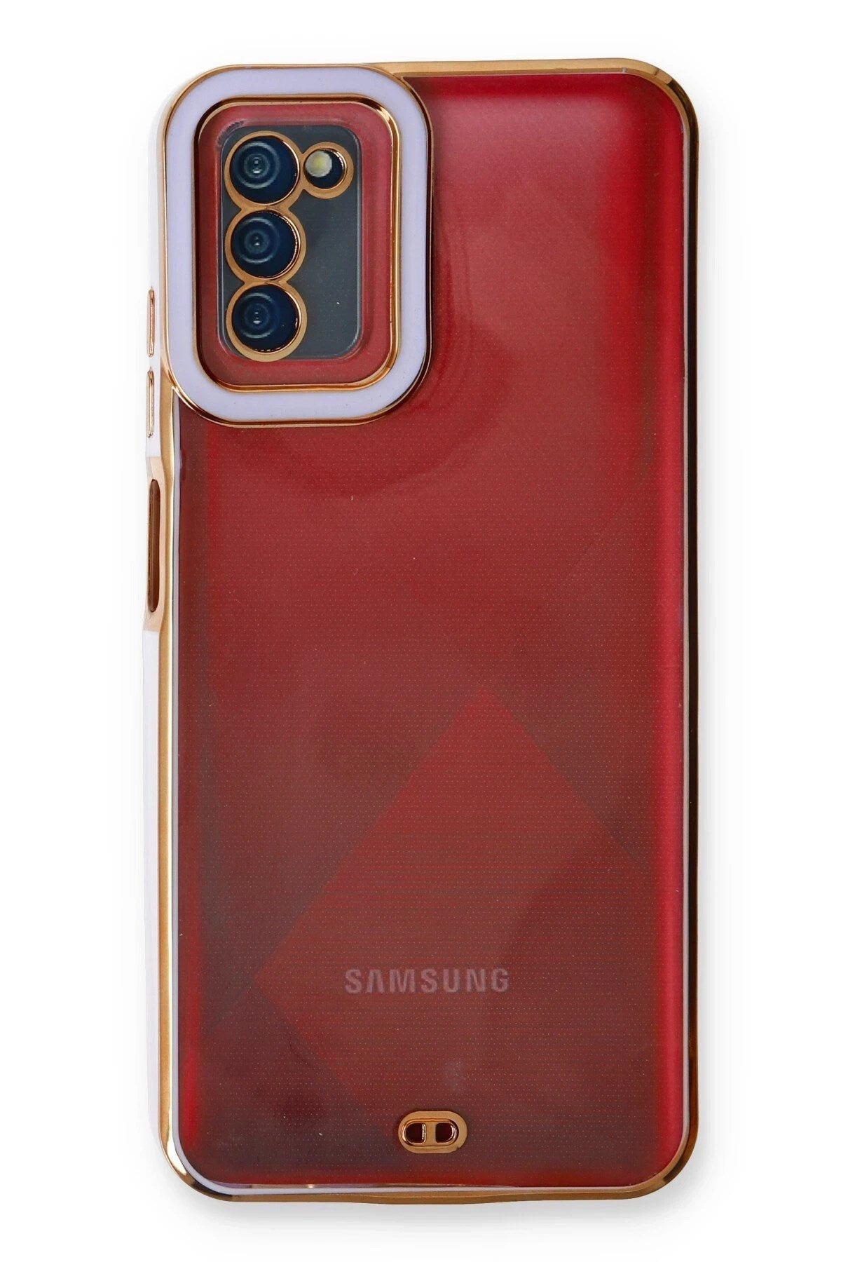 Mey İthalat® Samsung Galaxy A03S Kılıf Liva Lens Silikon - Lila