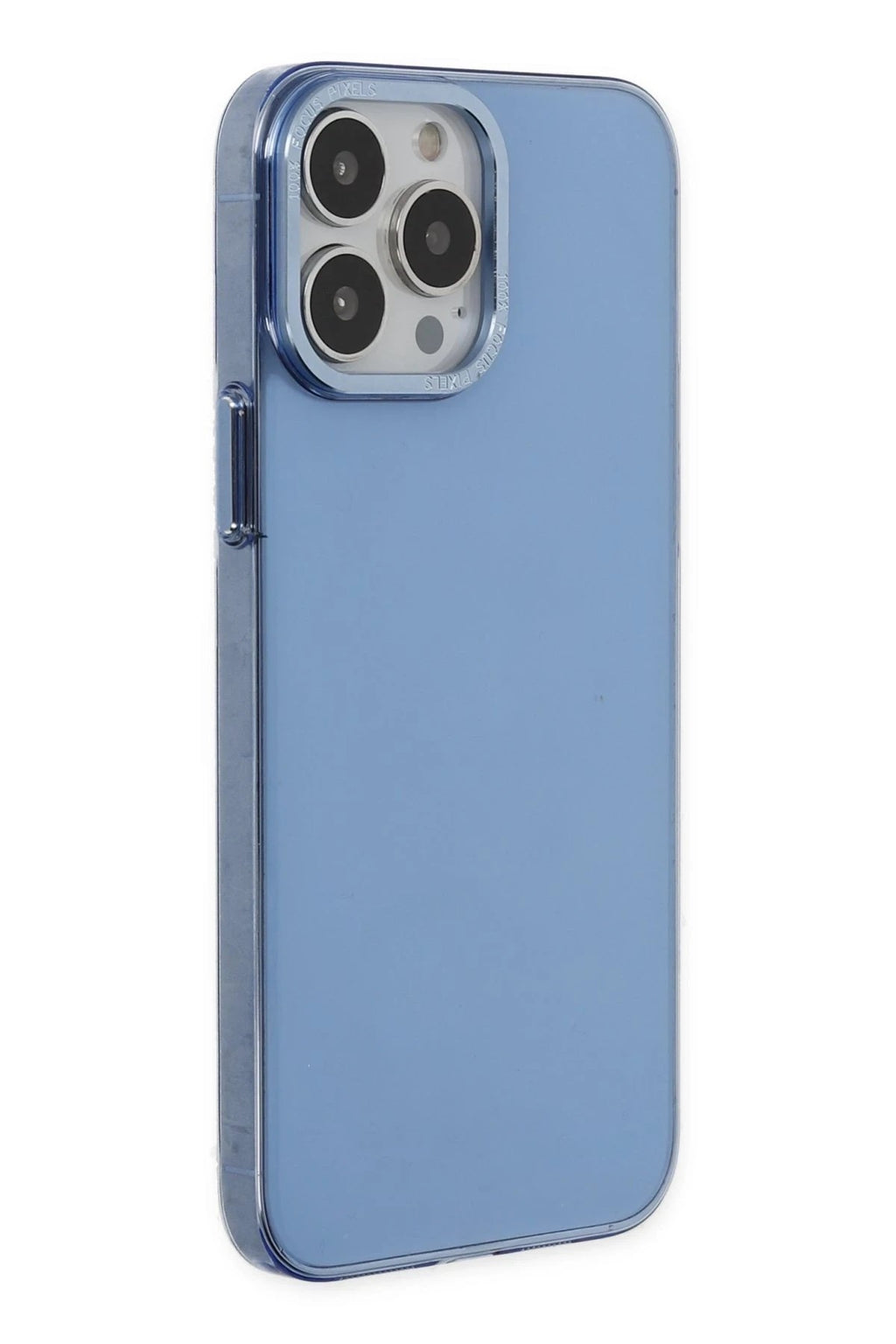 Mey İthalat® iPhone 13 Pro Kılıf Anka PC Sert Metal Kapak - Mavi