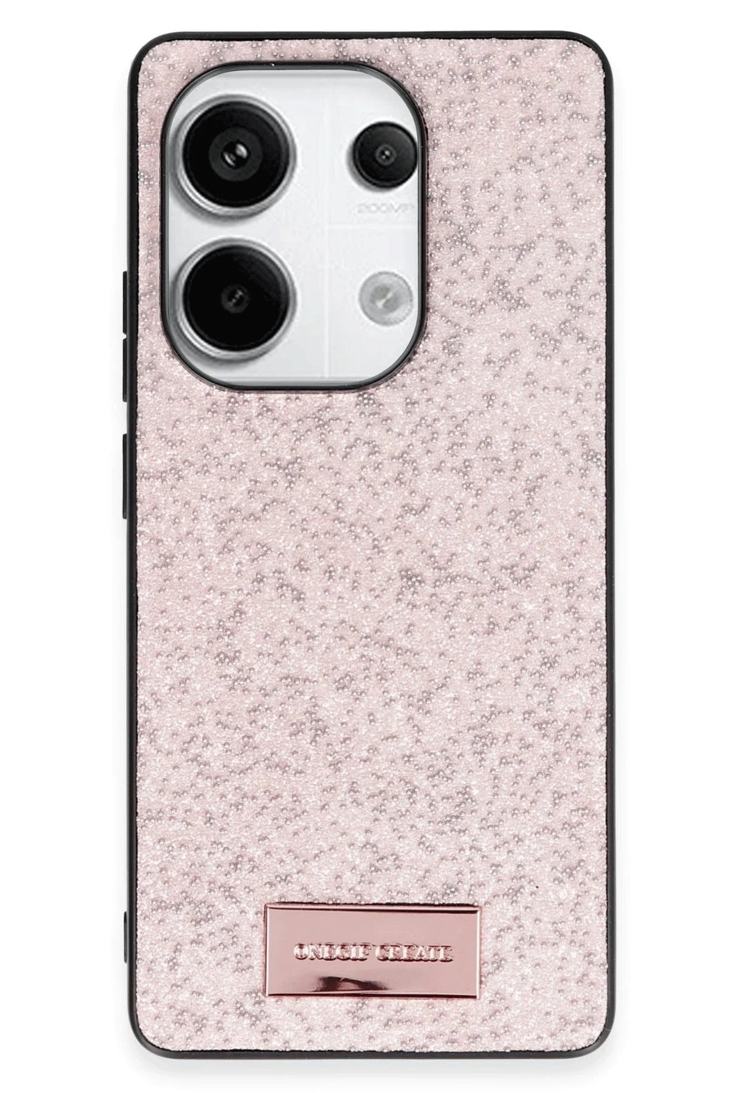 Mey İthalat® Redmi Note 13 Pro 4G Bright Simli Kapak - Pembe