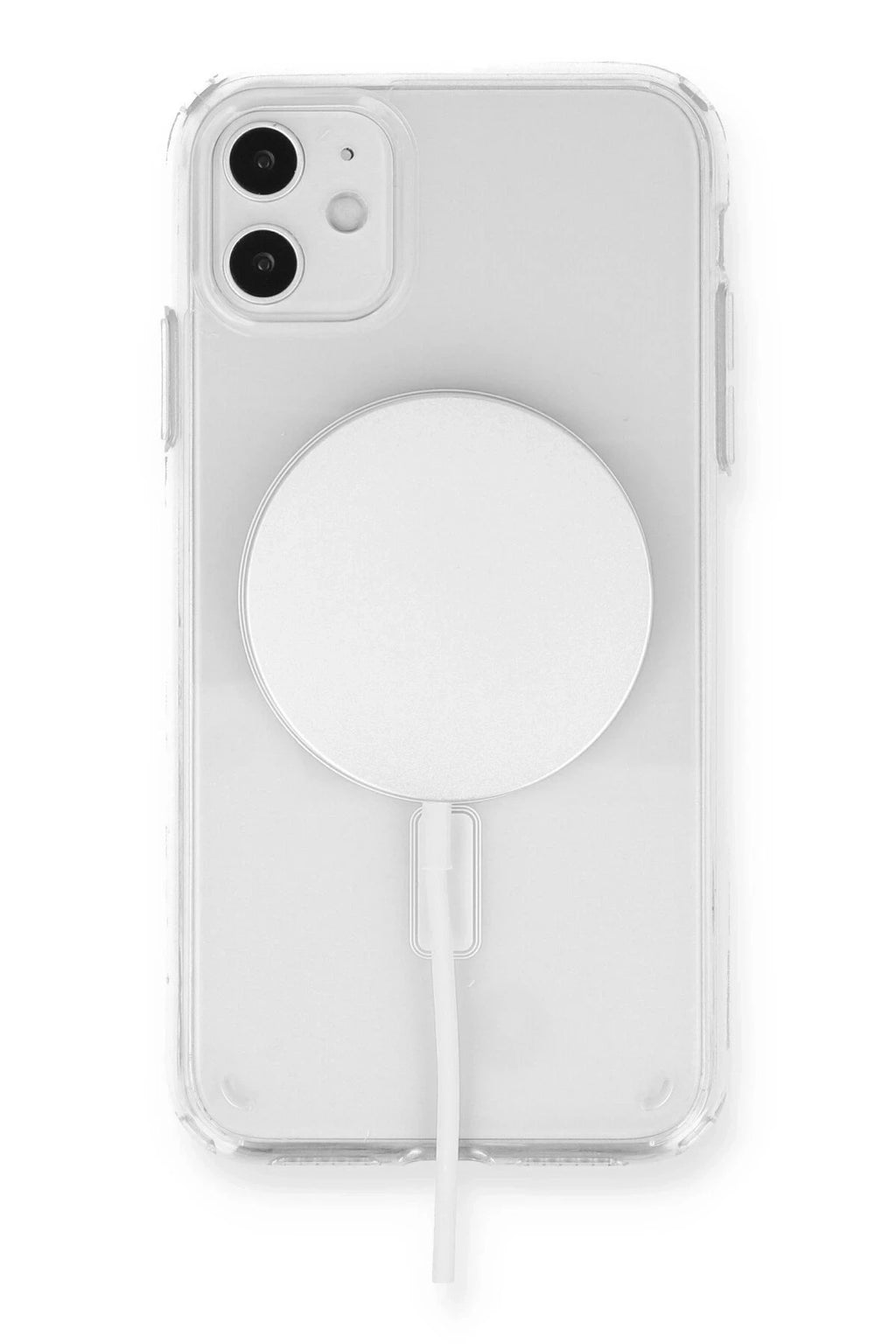 Mey İthalat® iPhone 11 Kılıf Magneticsafe Şeffaf Silikon - Şeffaf