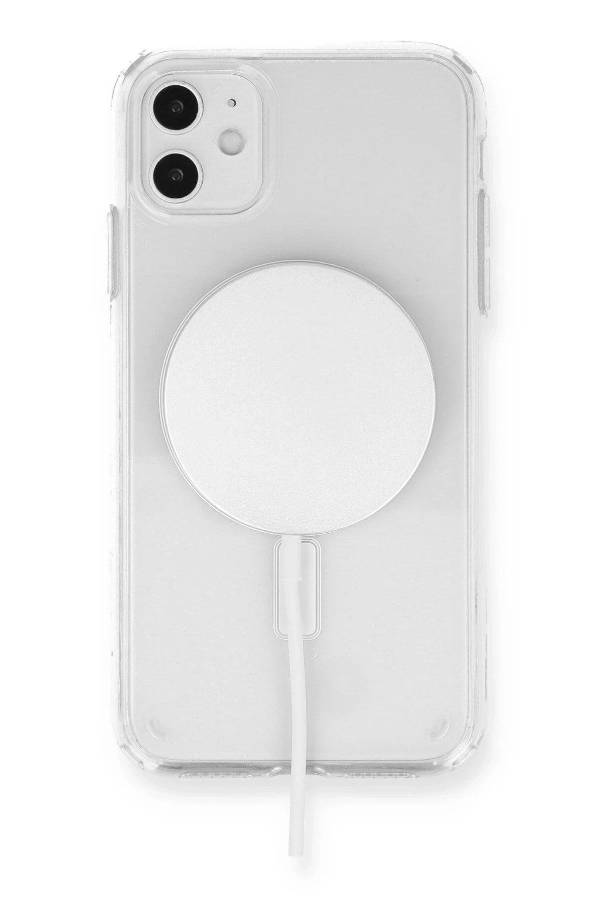 Mey İthalat® iPhone 11 Kılıf Magneticsafe Şeffaf Silikon - Şeffaf