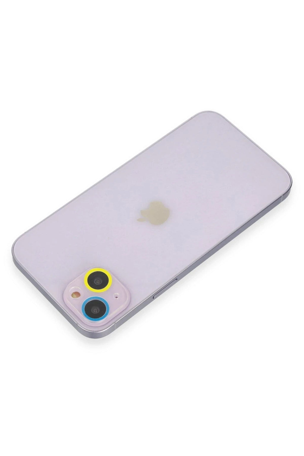 Mey İthalat® iPhone 13 Mini Renkli Kamera Lens Koruma Cam - Sarı-Mavi