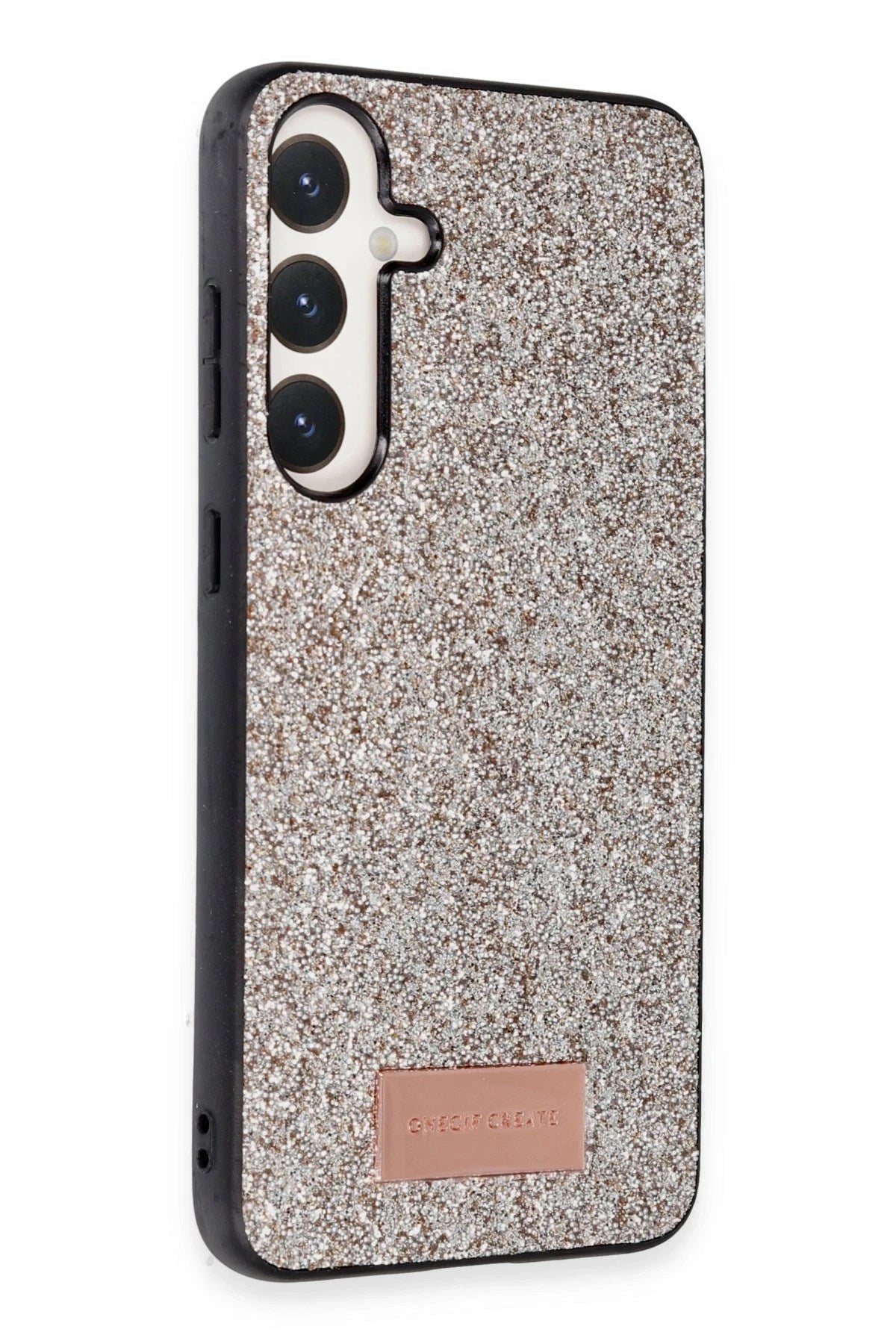 Mey İthalat® Samsung Galaxy A55 5G Bright Simli Kapak - Gold