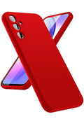 Mey İthalat® Samsung Galaxy A24 4G Kılıf First Silikon - Kırmızı