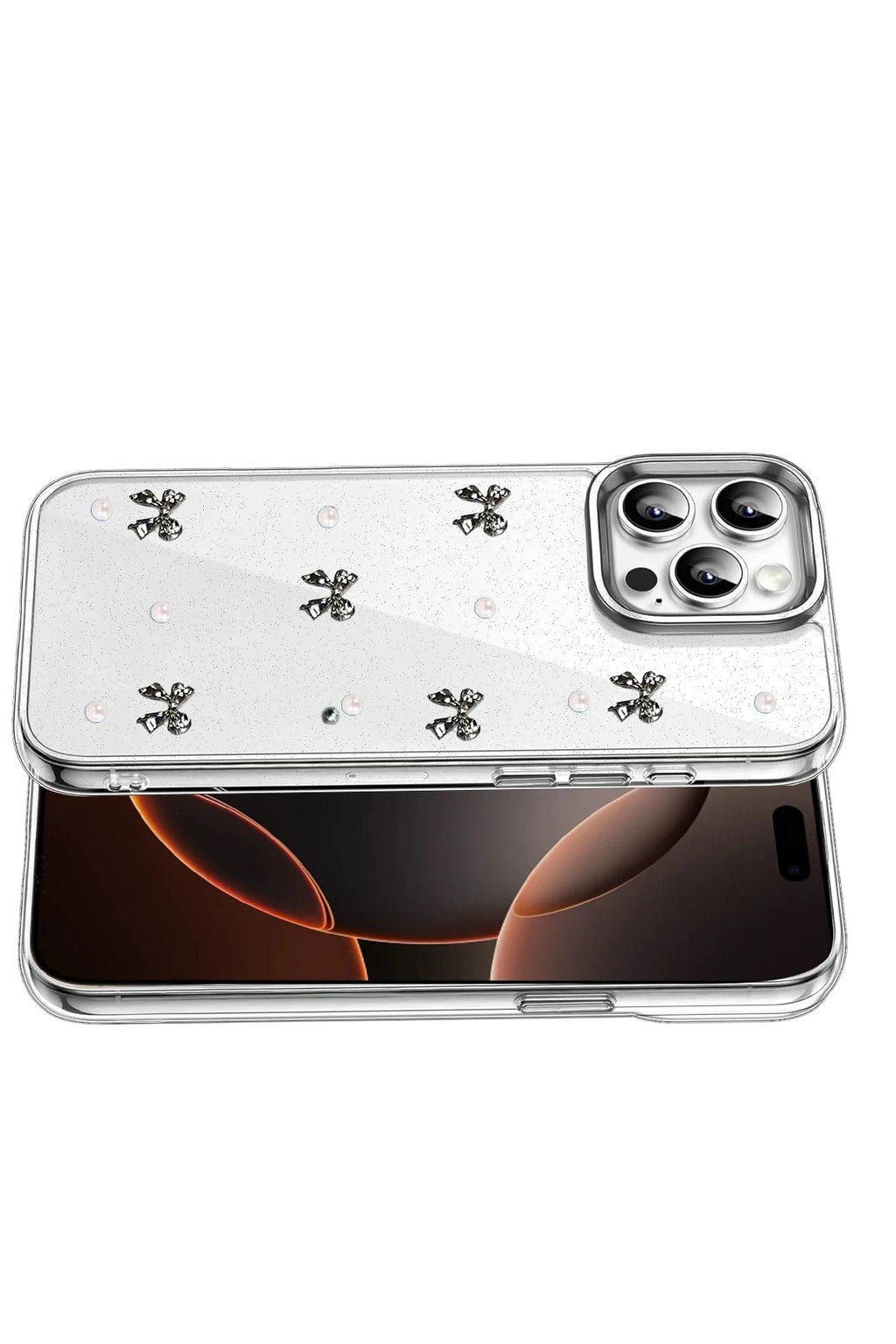 Mey İthalat® iPhone 15 Pro Fiyonk Desenli Kapak - Desen 8