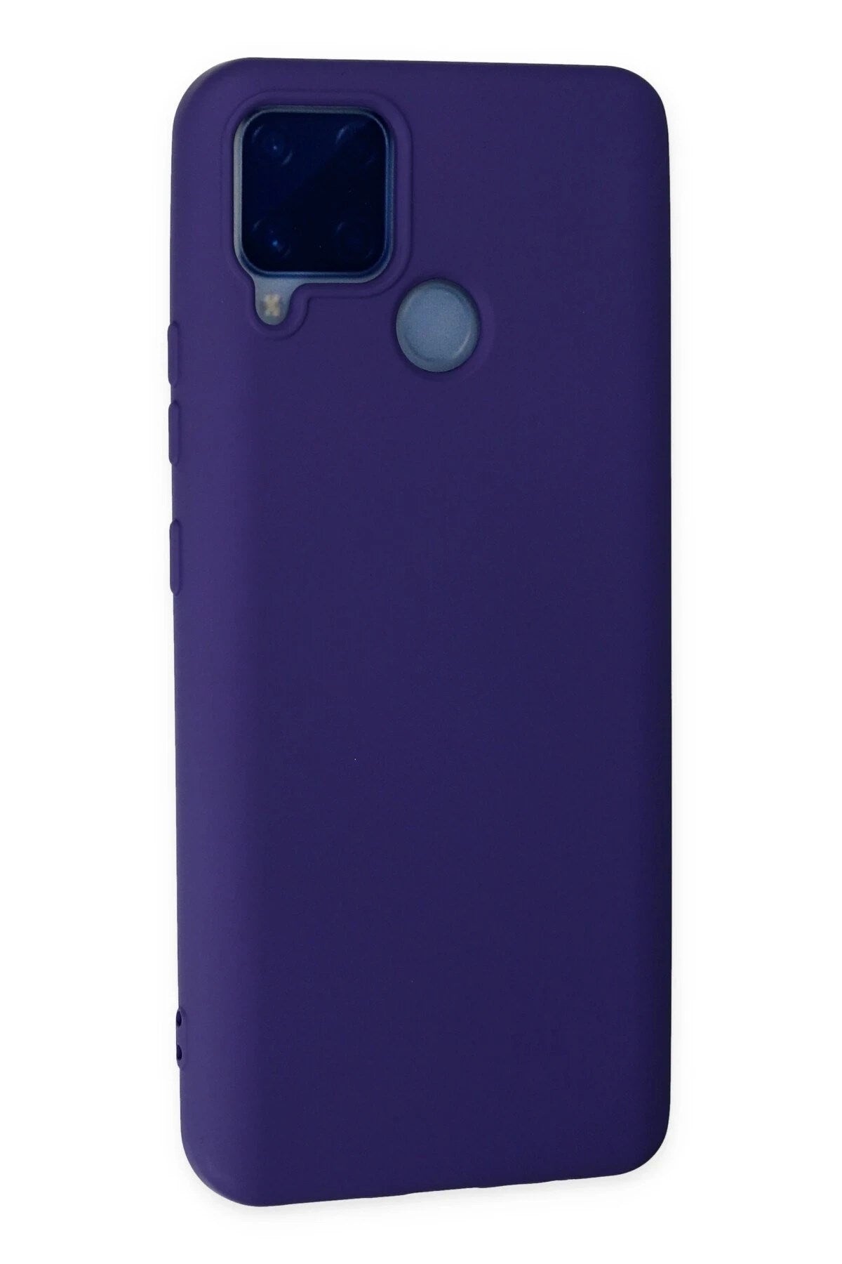 Mey İthalat® Realme C15 Kılıf Nano içi Kadife Silikon - Mor