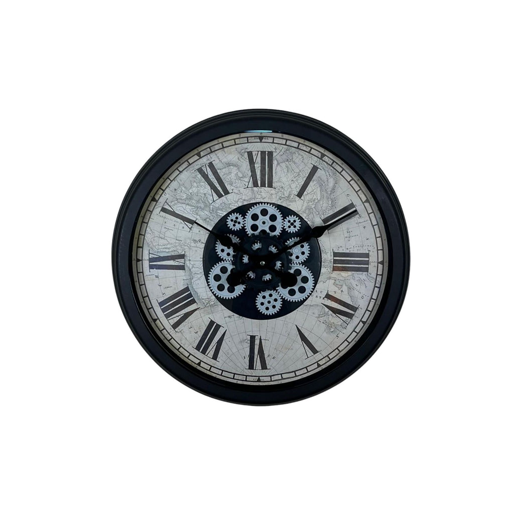 Black Atlas Series 60 Cm Çarklı Duvar Saati