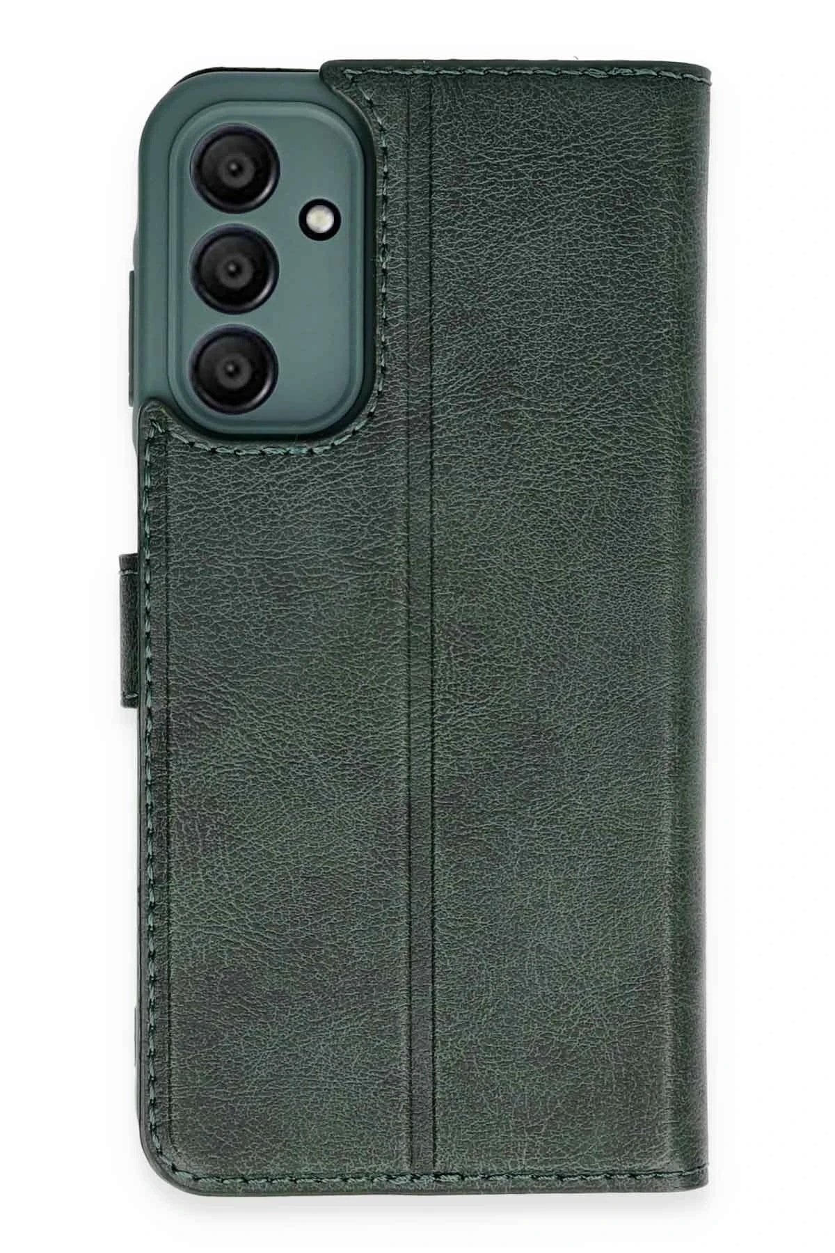 Mey İthalat® Samsung Galaxy A35 5G Kılıf Trend S Plus Kapaklı Kılıf - Yeşil