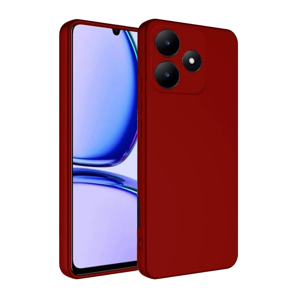 Mey İthalat® Realme C61 Kılıf First Silikon - Kırmızı