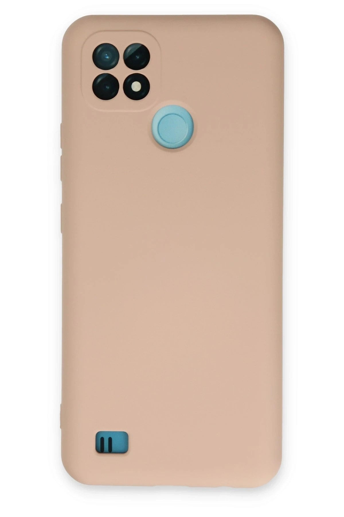 Mey İthalat® Realme C21 Kılıf Nano içi Kadife Silikon - Pudra