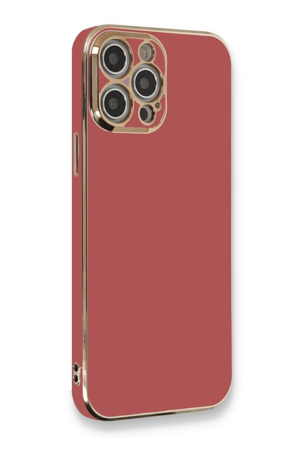 Mey İthalat® iPhone 12 Pro Kılıf Volet Silikon - Kırmızı