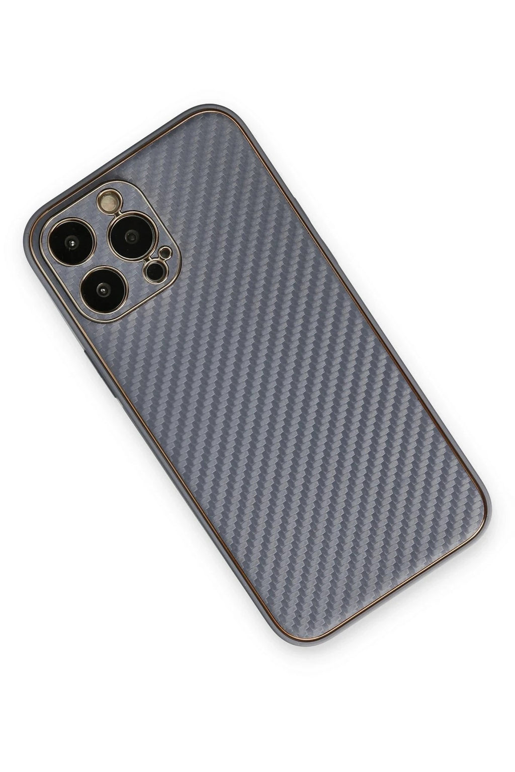 Mey İthalat® iPhone 13 Pro Max Kılıf Coco Karbon Silikon - Gri