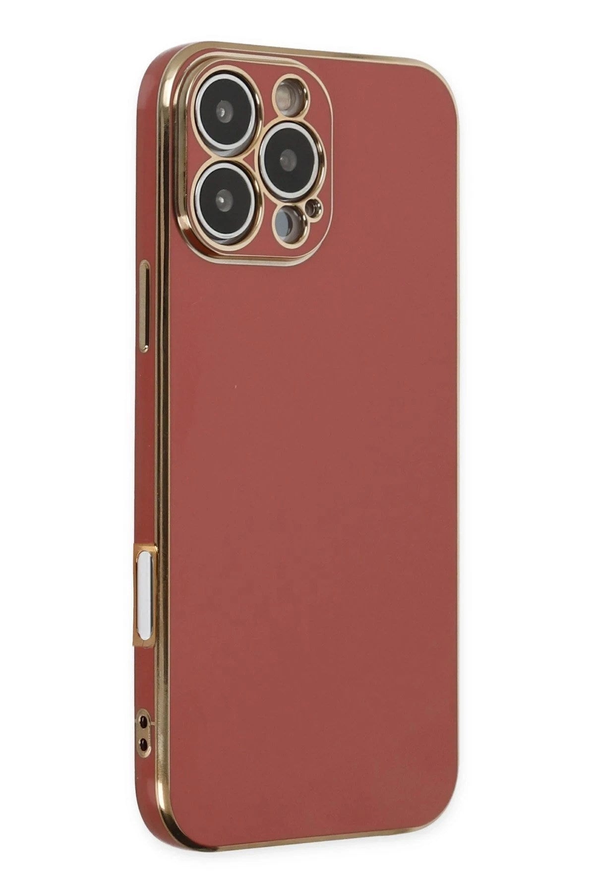 Mey İthalat® iPhone 16 Pro Max Kılıf Volet Silikon - Kırmızı