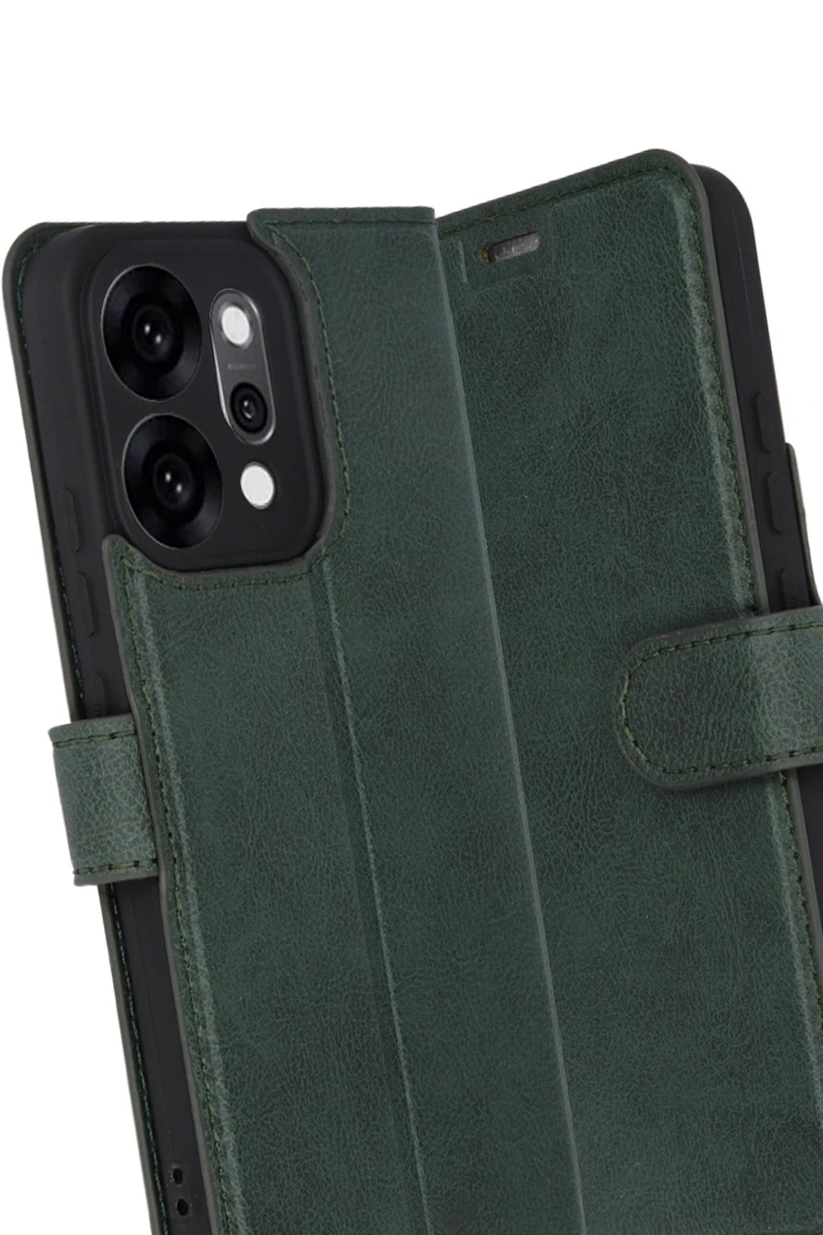 Mey İthalat® Reno 14 Trend S Plus Kapaklı Kılıf - Yeşil