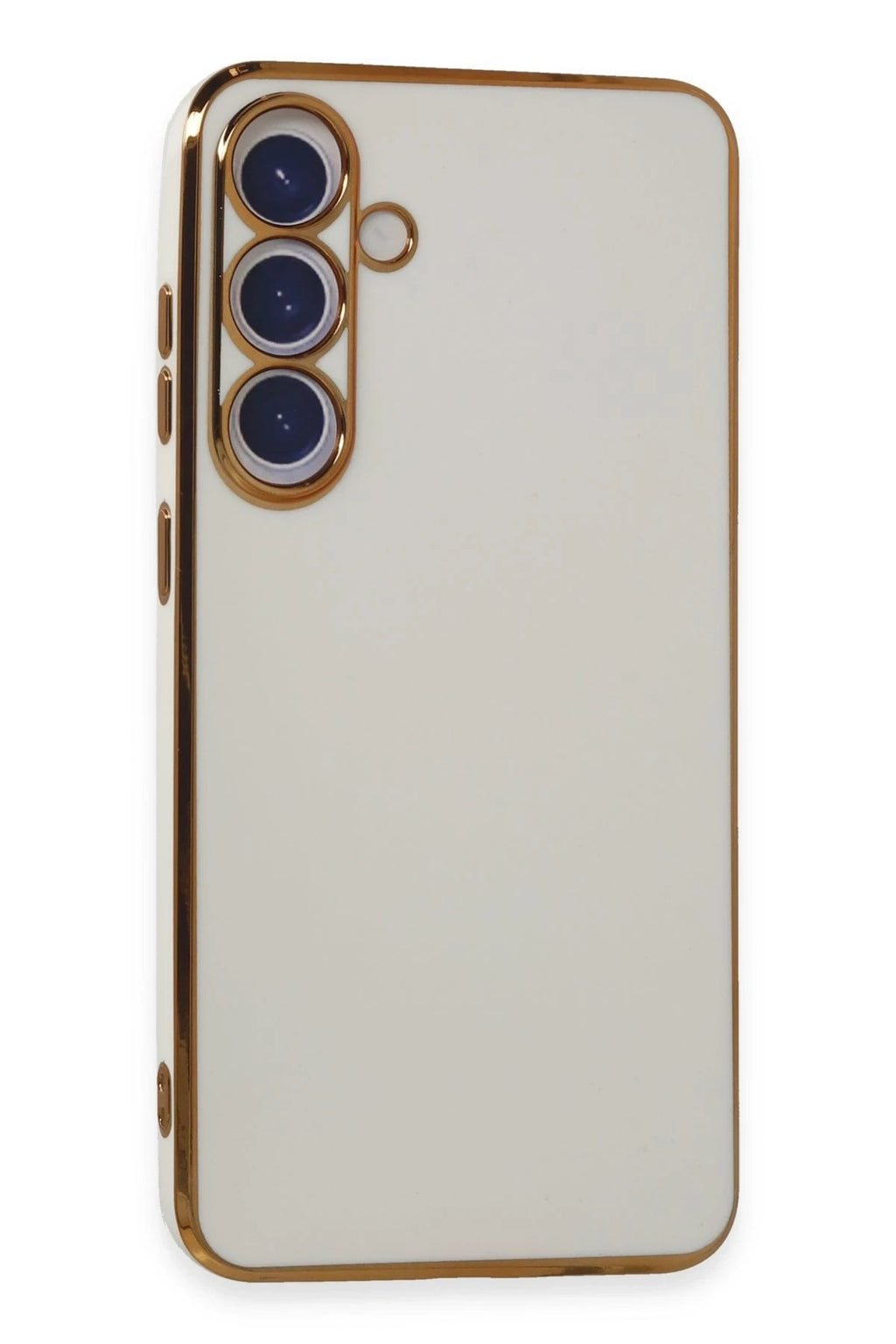 Mey İthalat® Samsung Galaxy S24 Kılıf Volet Silikon - Beyaz