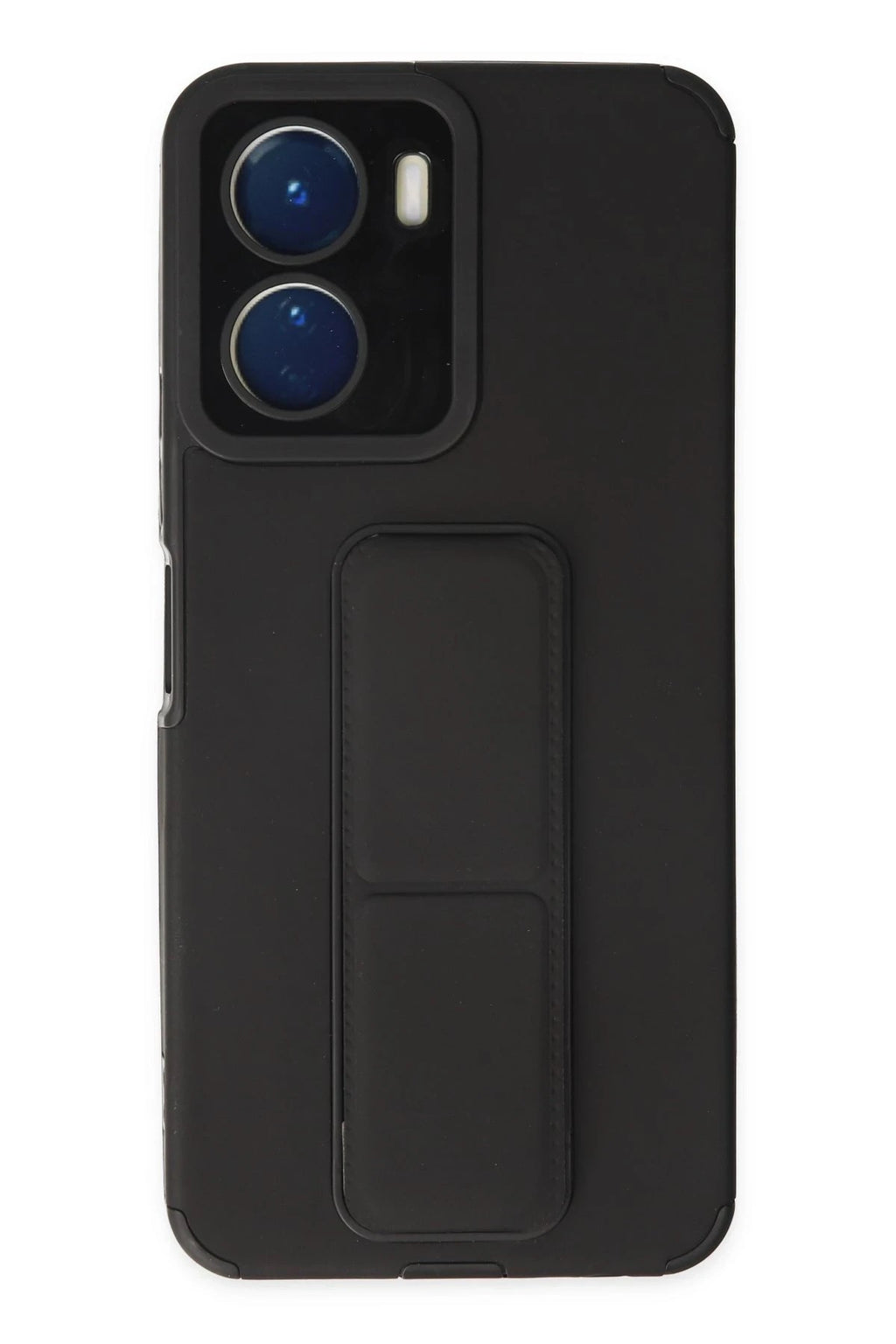 Mey İthalat® Vivo Y16 Kılıf Mega Standlı Silikon - Siyah