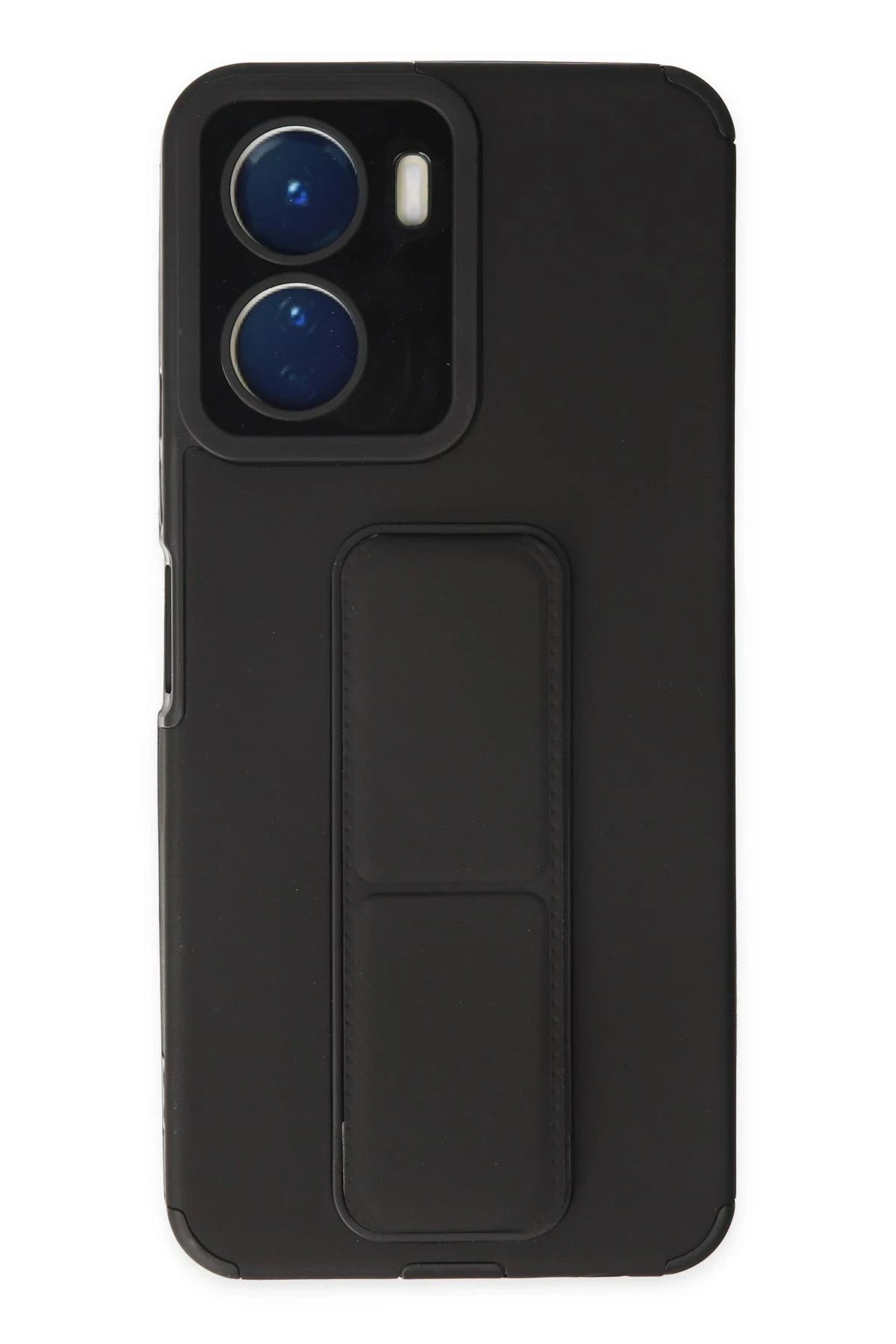 Mey İthalat® Vivo Y16 Kılıf Mega Standlı Silikon - Siyah
