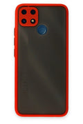 Mey İthalat® Realme C25 Kılıf Montreal Silikon Kapak - Kırmızı
