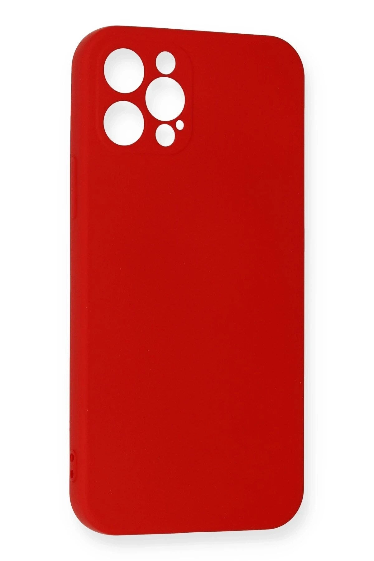 Mey İthalat® iPhone 12 Pro Max Kılıf Nano içi Kadife Silikon - Kırmızı
