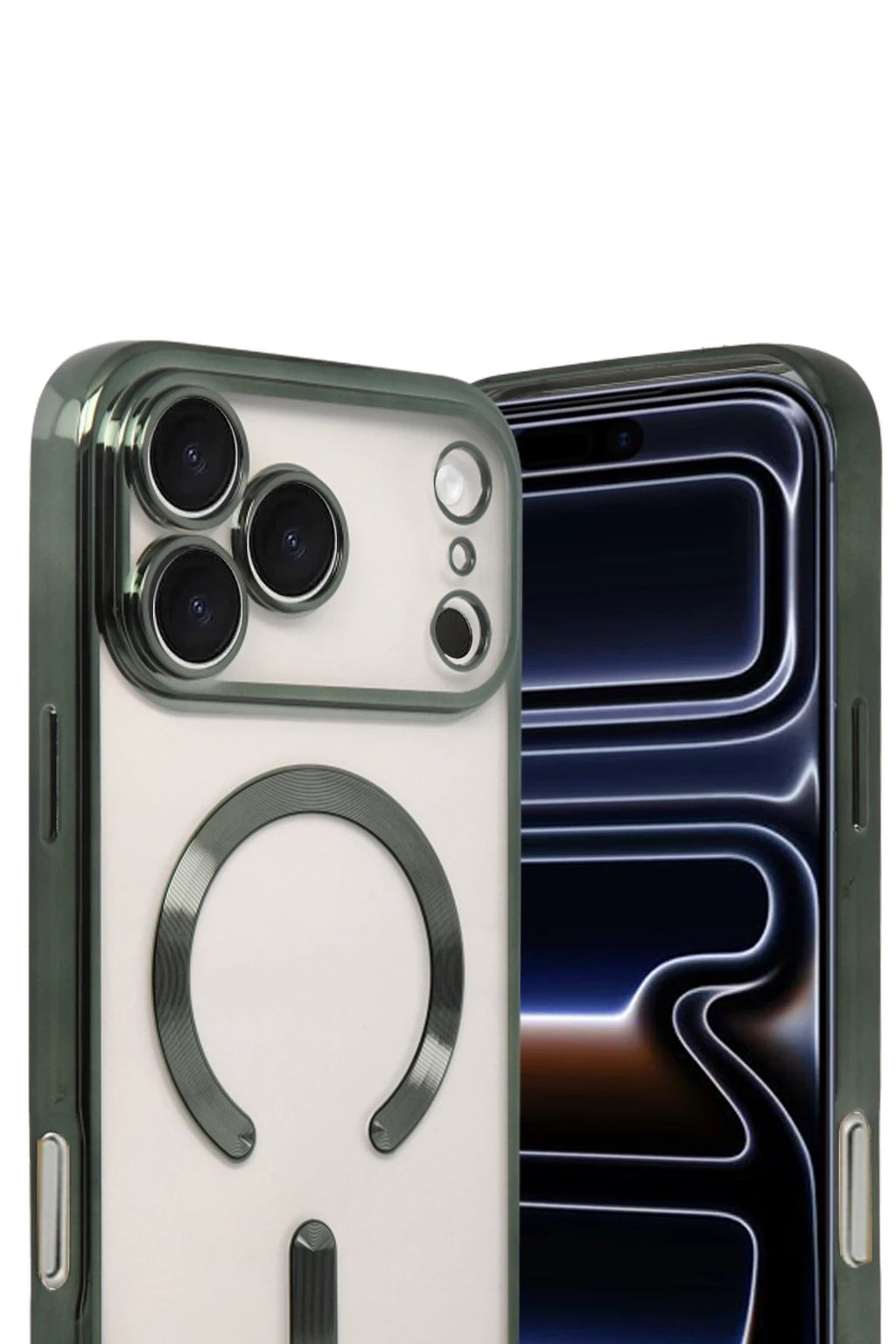 Mey İthalat® iPhone 17 Pro Max Kross Magneticsafe Kapak - Koyu Yeşil