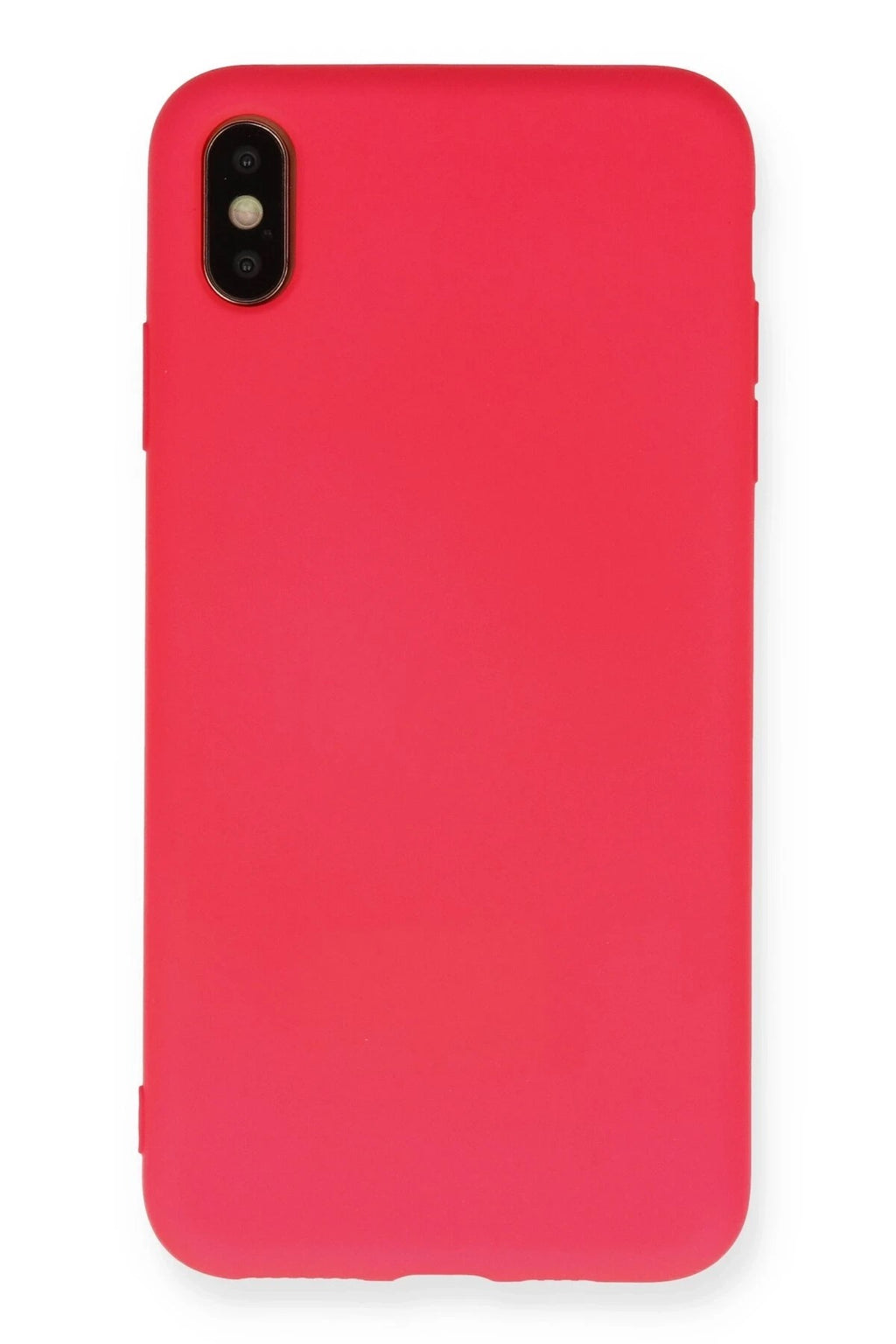 Mey İthalat® iPhone XS Max Kılıf Nano içi Kadife Silikon - Koyu Pembe
