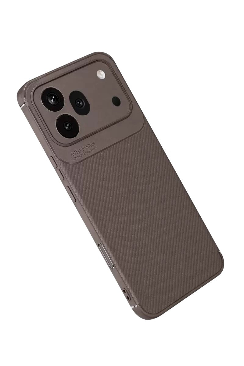 Mey İthalat® Huawei Honor 600 Pro Auto Focus Karbon Kapak - Gri