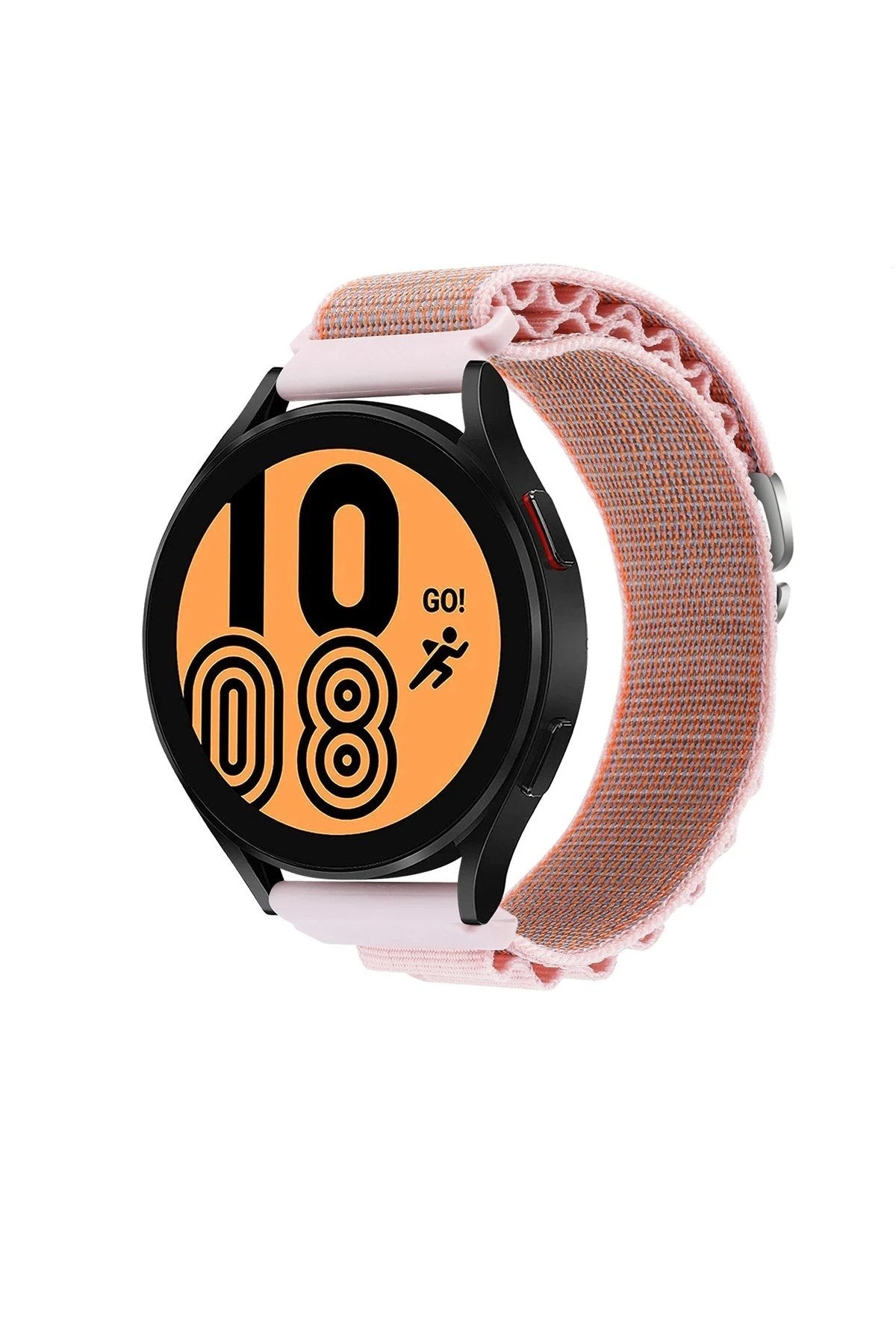 Mey İthalat® Watch 22mm KR410 Kumaş Kordon - Pembe