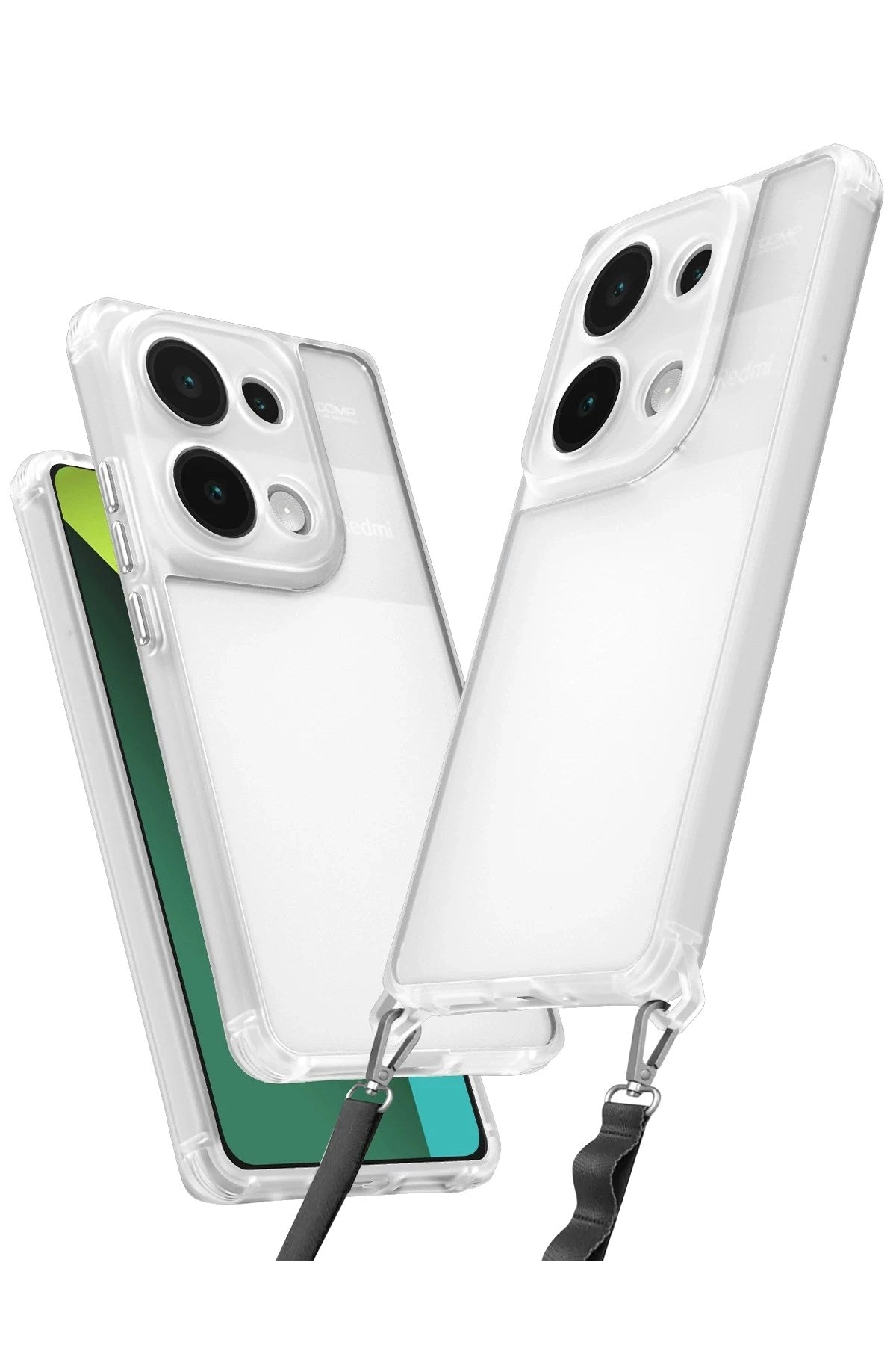 Mey İthalat® Redmi Note 13 Pro 4G Kılıf Penta Silikon Kılıf - Şeffaf