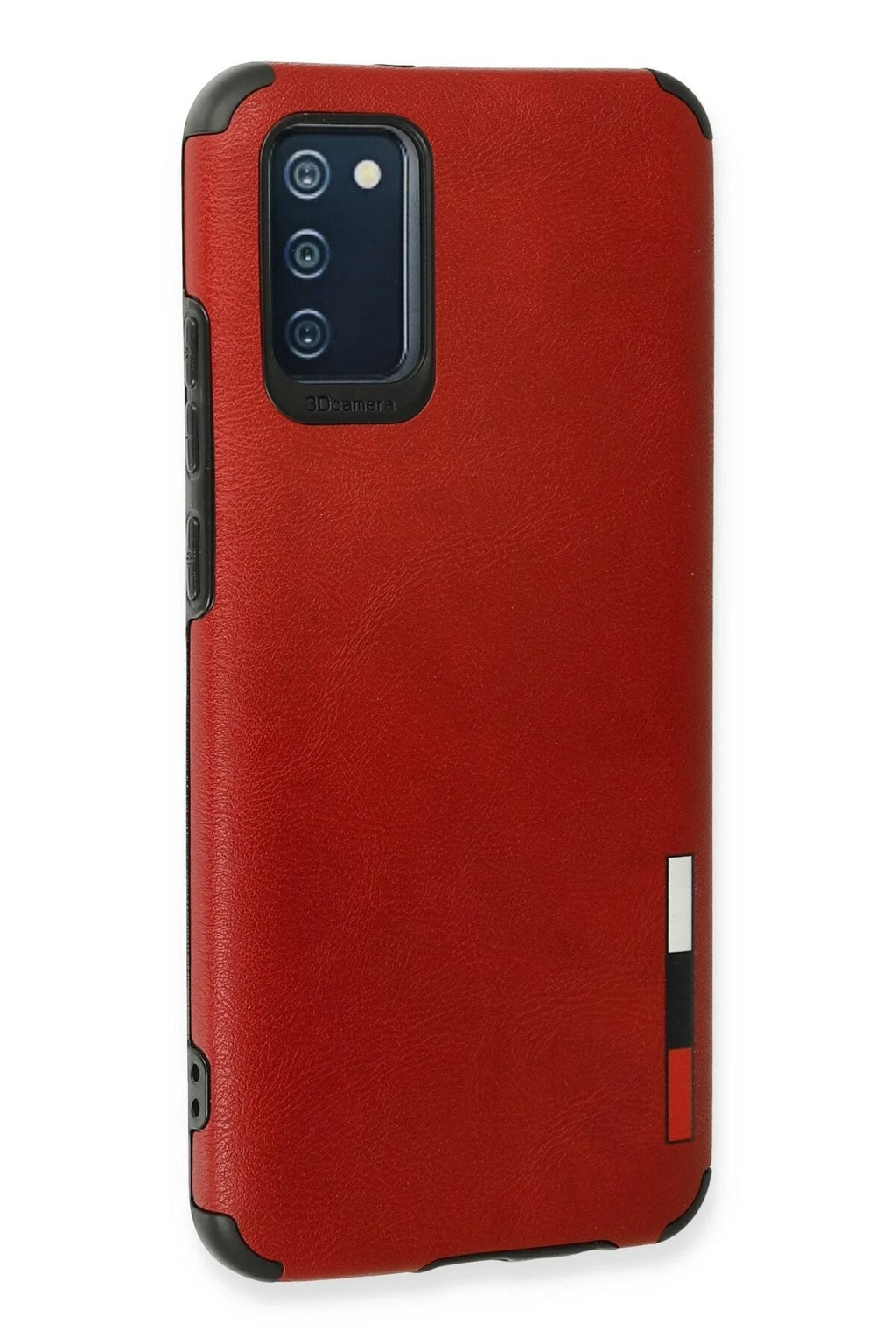 Mey İthalat® Samsung Galaxy A03S Kılıf Loop Deri Silikon - Kırmızı