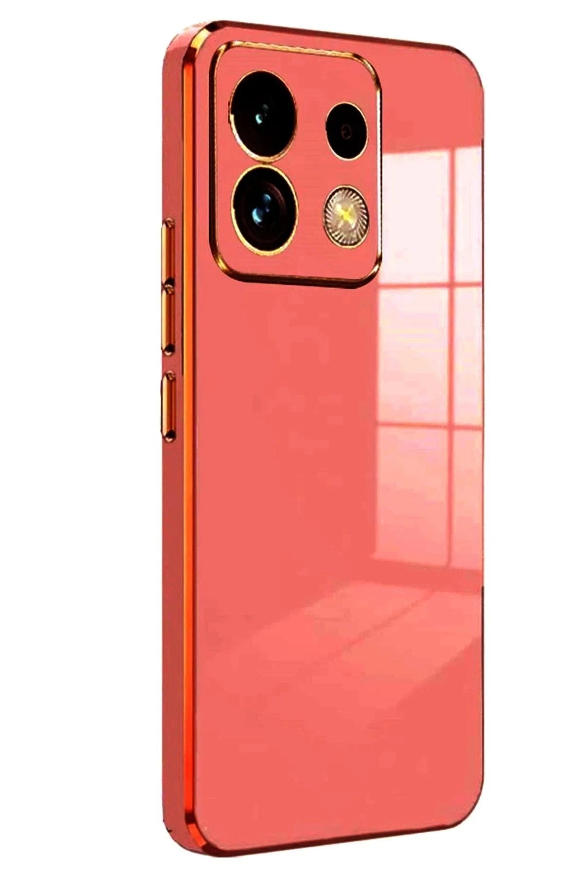 Mey İthalat® Redmi Note 13 Pro 5G Kılıf Volet Silikon - Kırmızı