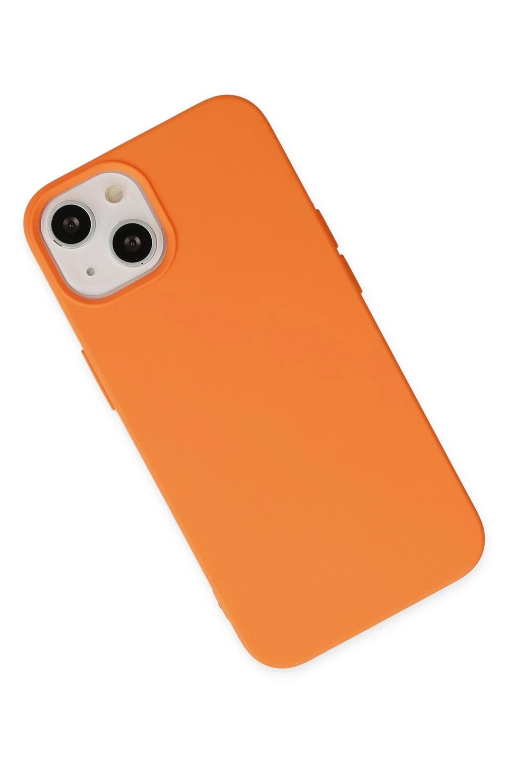Mey İthalat® iPhone 14 Plus Kılıf Nano içi Kadife Silikon - Turuncu