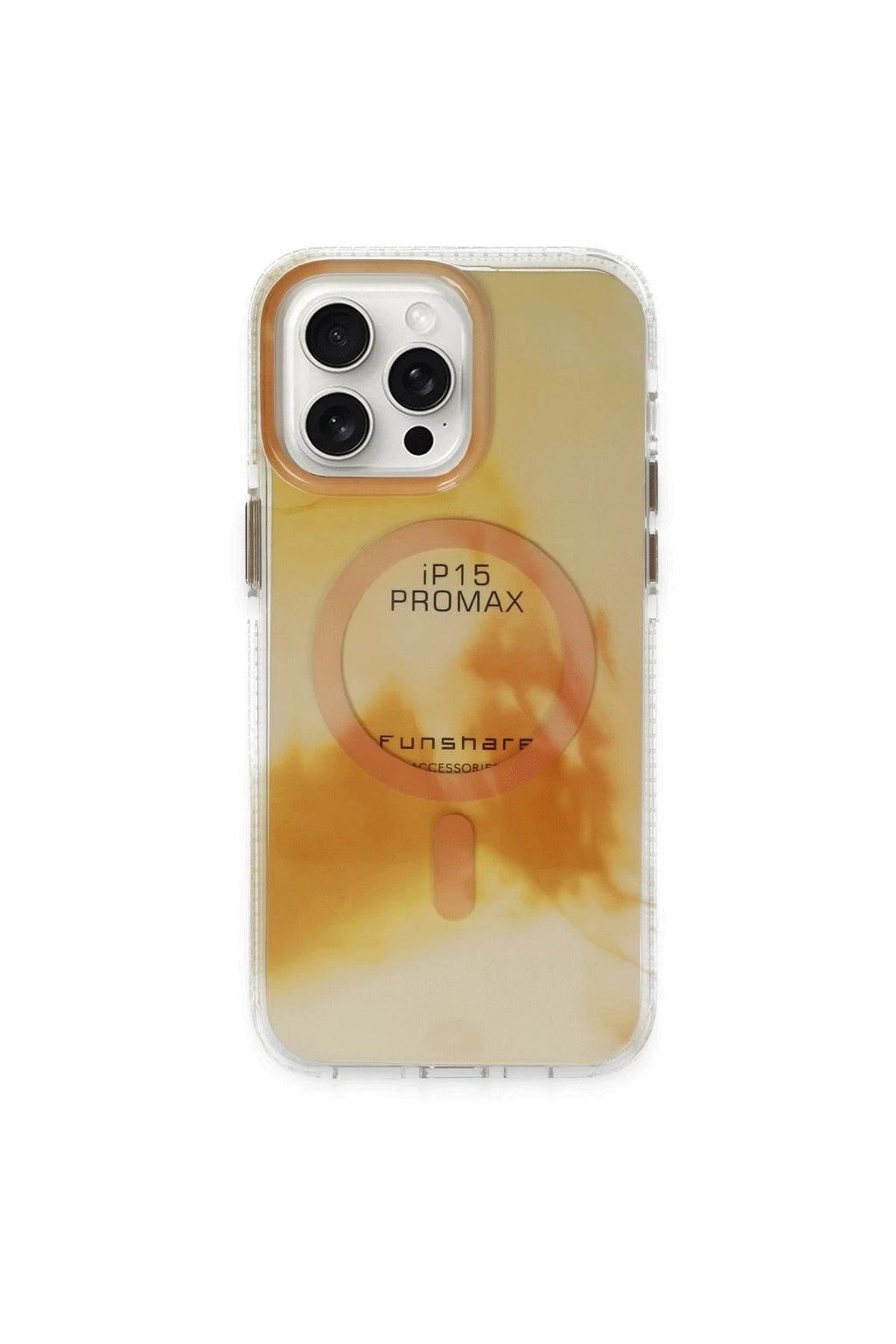 Mey İthalat® iPhone 15 Pro Max Phantom Magsafe Kapak - Gold