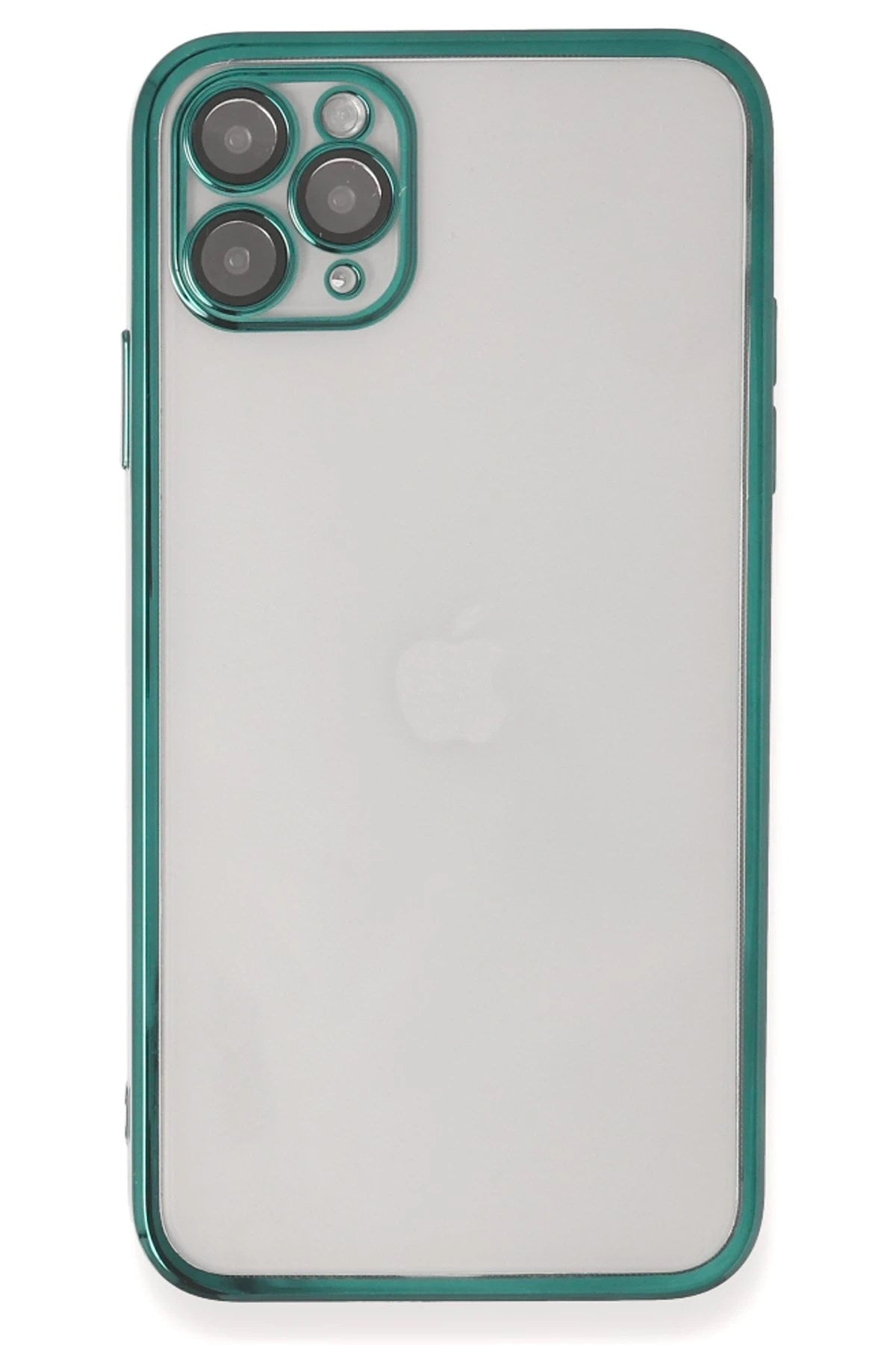 Mey İthalat® iPhone 11 Pro Kılıf Lensli Silikon - Yeşil
