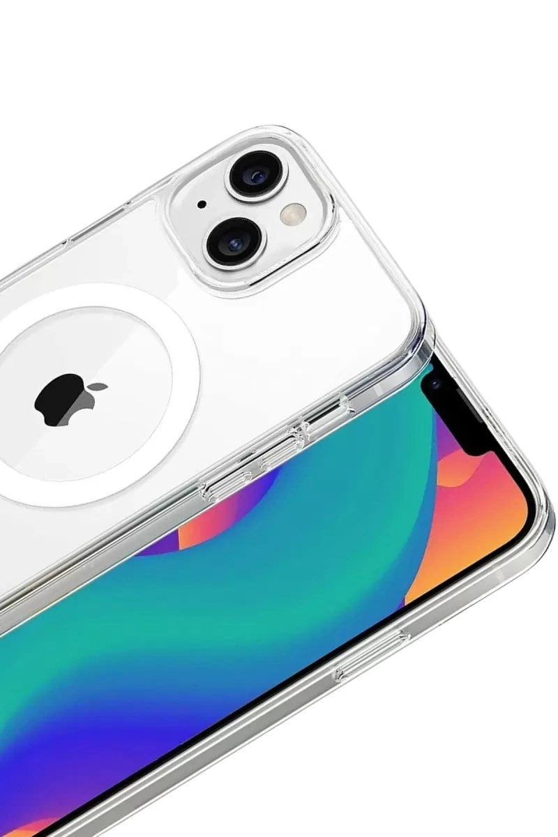 Mey İthalat® iPhone 15 Combo Sert Şeffaf Magsafe Kapak - Şeffaf