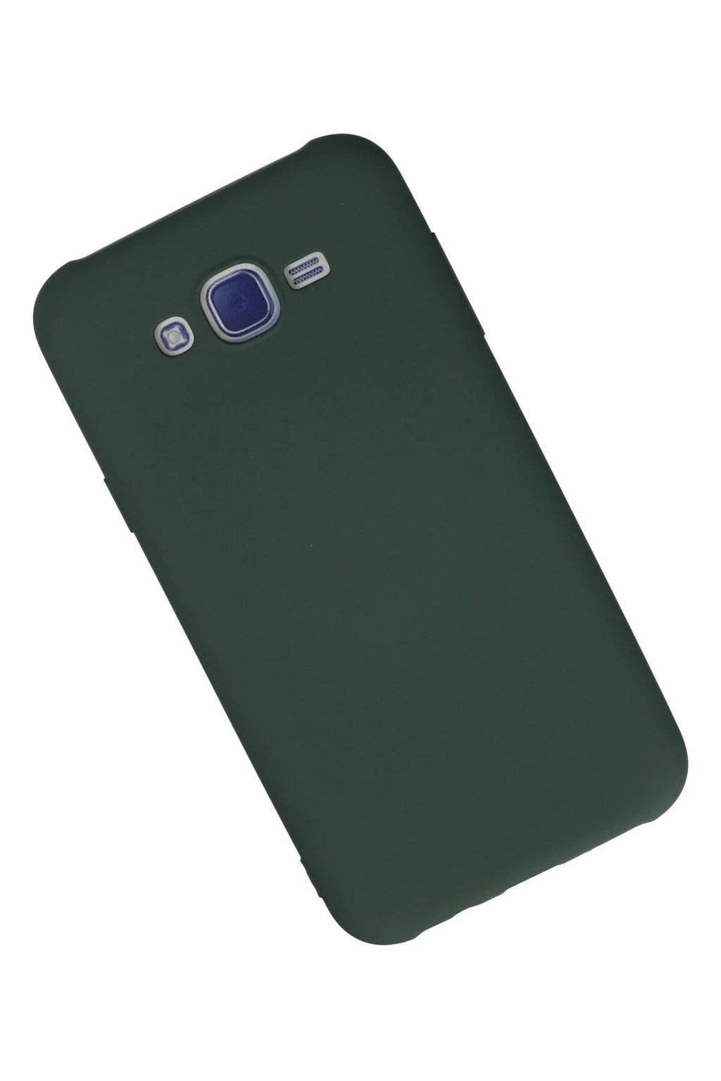 Mey İthalat® Samsung Galaxy J7 Kılıf Nano içi Kadife Silikon - Koyu Yeşil