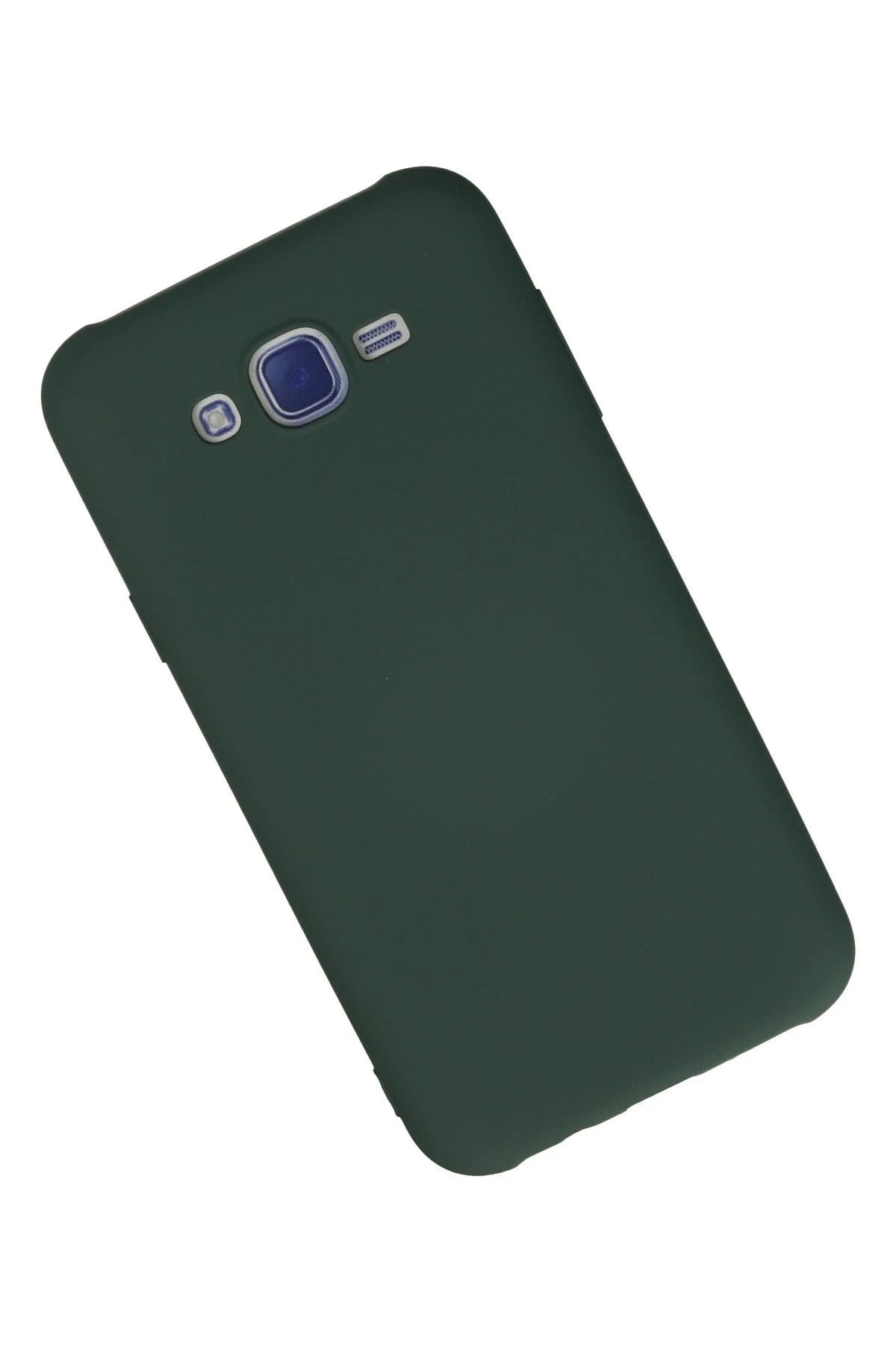 Mey İthalat® Samsung Galaxy J7 Kılıf Nano içi Kadife Silikon - Koyu Yeşil