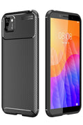 Mey İthalat® Huawei Y5P Kılıf Auto Focus Karbon Kapak - Siyah