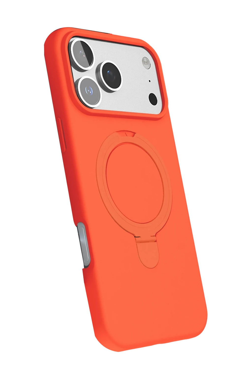 Mey İthalat® iPhone 17 Pro Regal Magsafe Standlı Kapak - Turuncu
