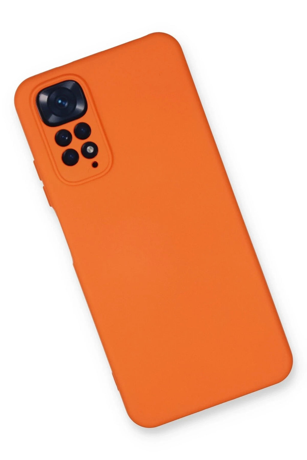 Mey İthalat® Redmi Note 11 Kılıf Nano içi Kadife Silikon - Turuncu