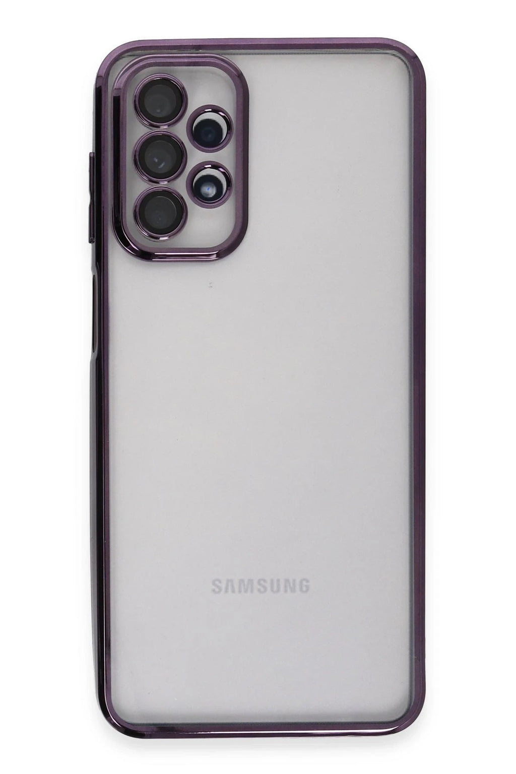 Mey İthalat® Samsung Galaxy A23 4G Kılıf Lensli Silikon - Mor