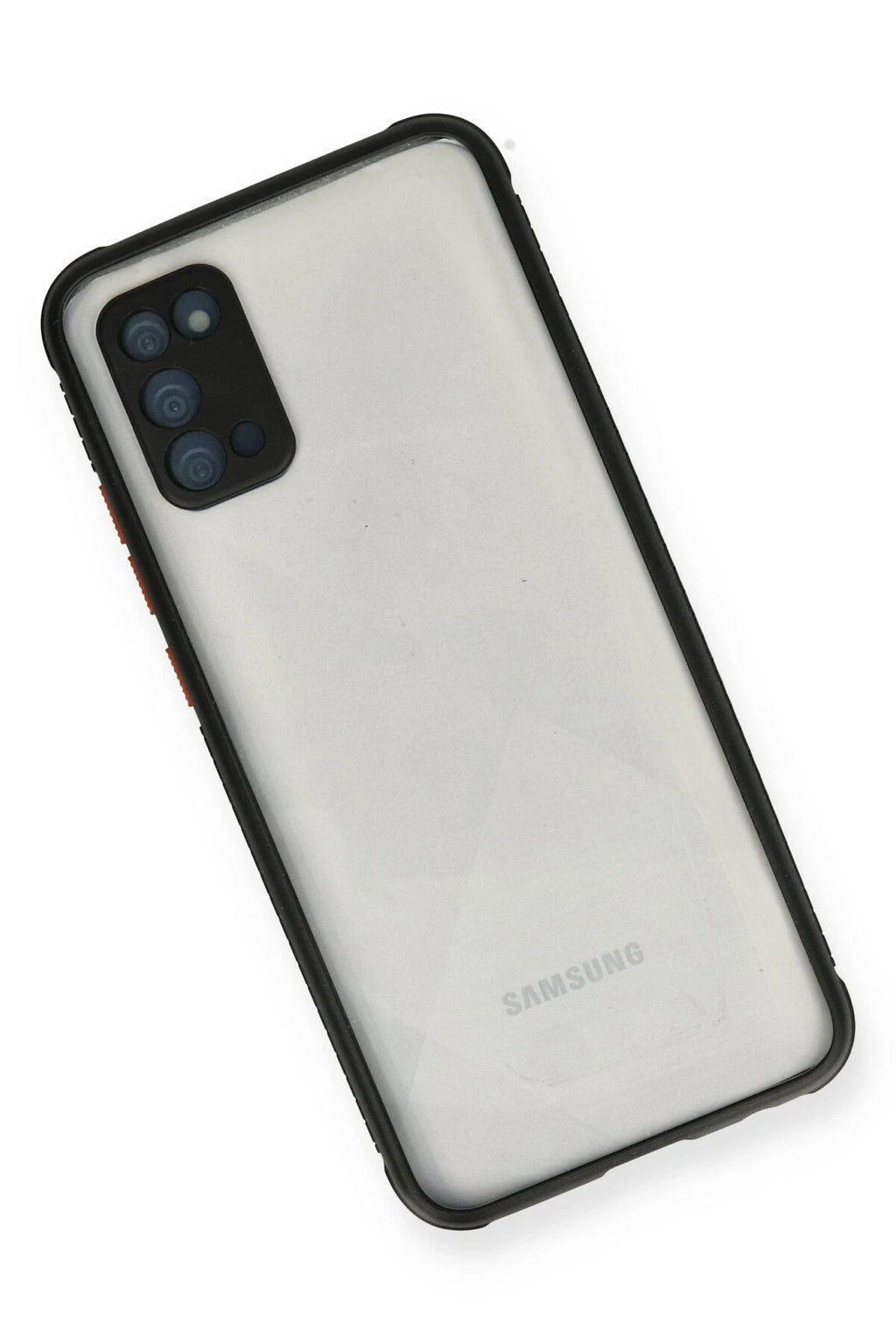 Mey İthalat® Samsung Galaxy A02S Kılıf Miami Şeffaf Silikon - Siyah