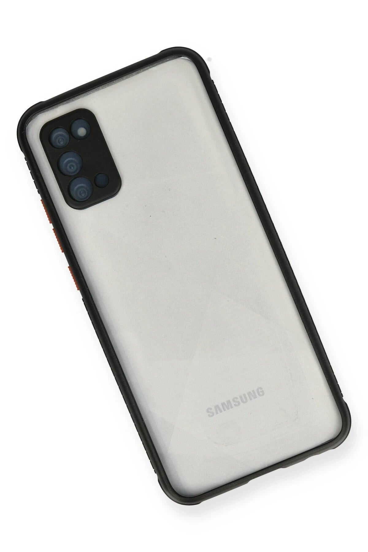 Mey İthalat® Samsung Galaxy A02S Kılıf Miami Şeffaf Silikon - Siyah