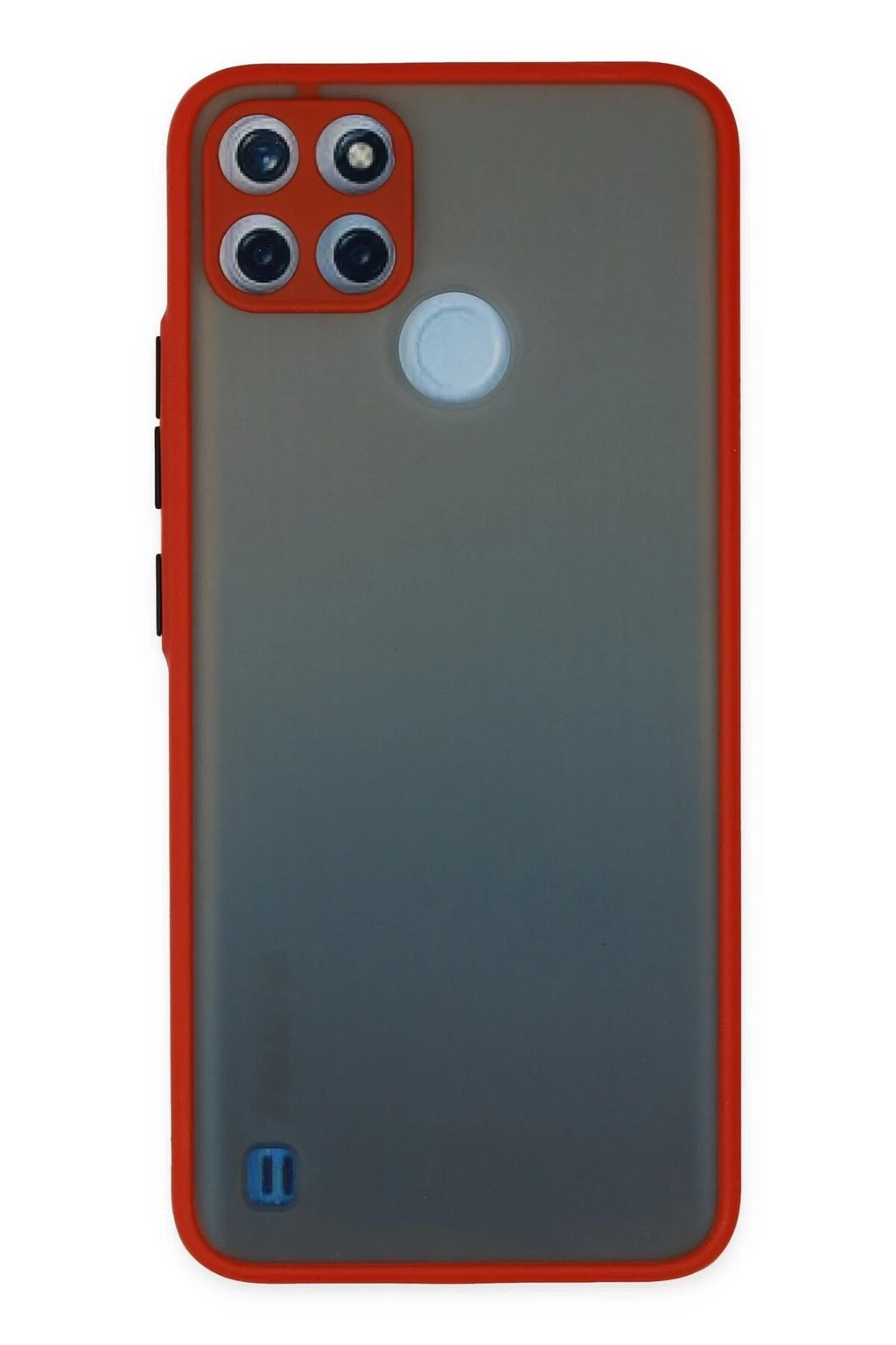 Mey İthalat® Realme C21Y Kılıf Montreal Silikon Kapak - Kırmızı