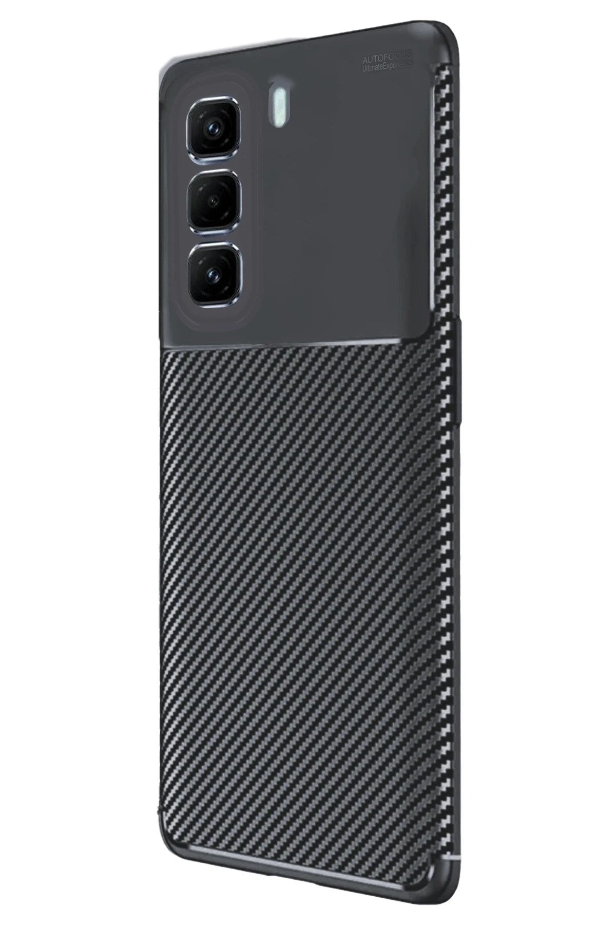 Mey İthalat® İnfinix Hot 50 4G Kılıf Auto Focus Karbon Kapak - Siyah