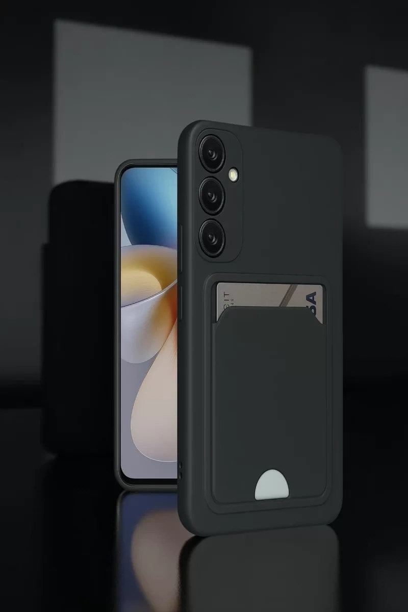 Mey İthalat® Samsung Galaxy A26 Kılıf Kelvin Kartvizitli Silikon - Bordo