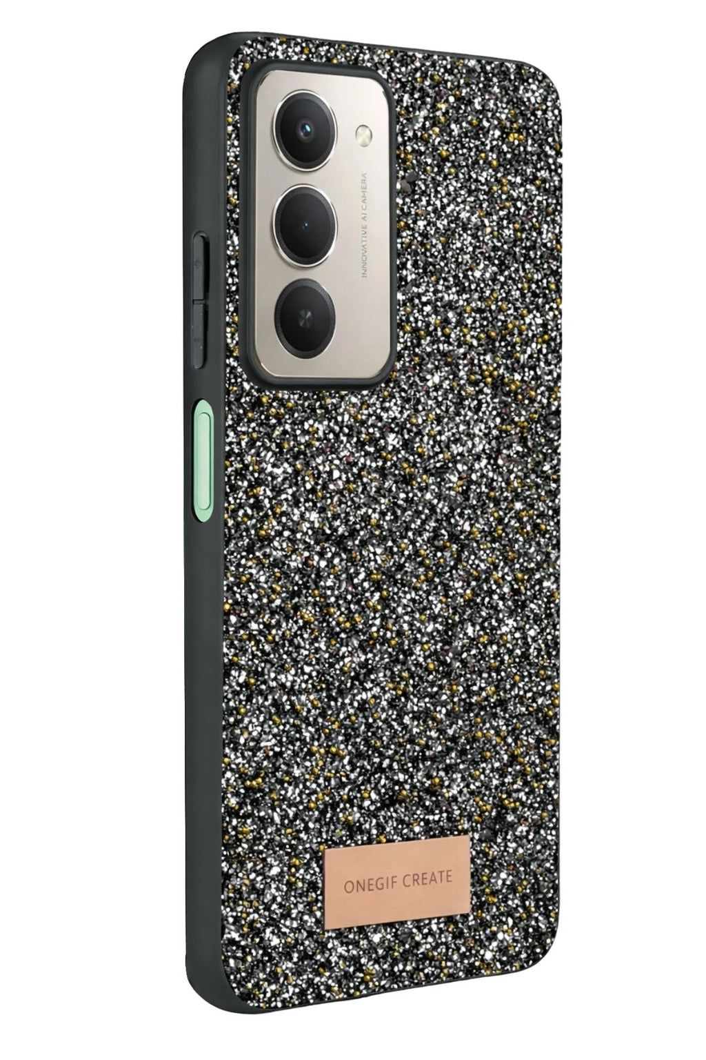 Mey İthalat® Redmi 15 4G Bright Simli Kapak - Gold